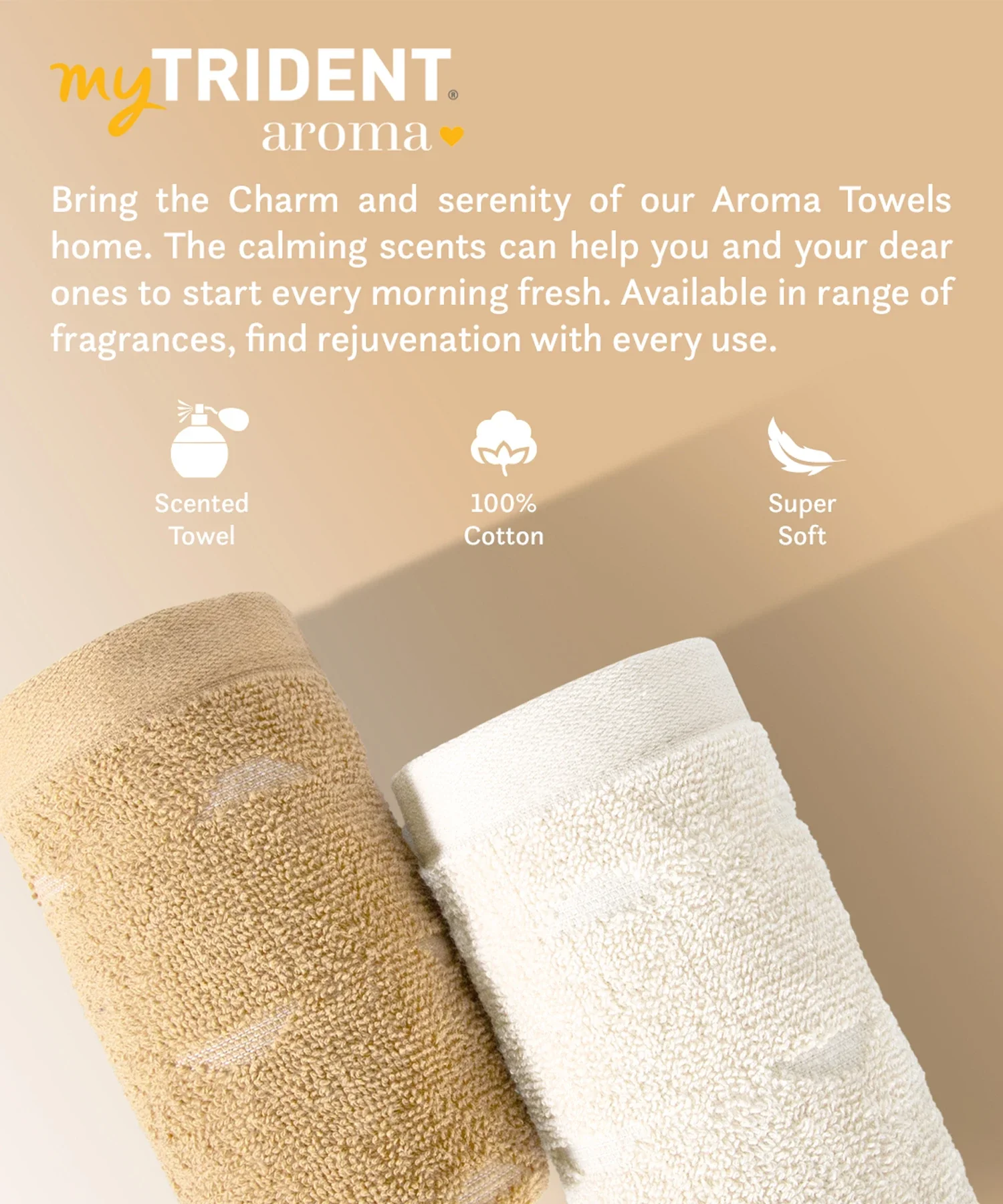 Aroma 4Pc Towel Set, Vanilla| 500 GSM Cotton - Image 8