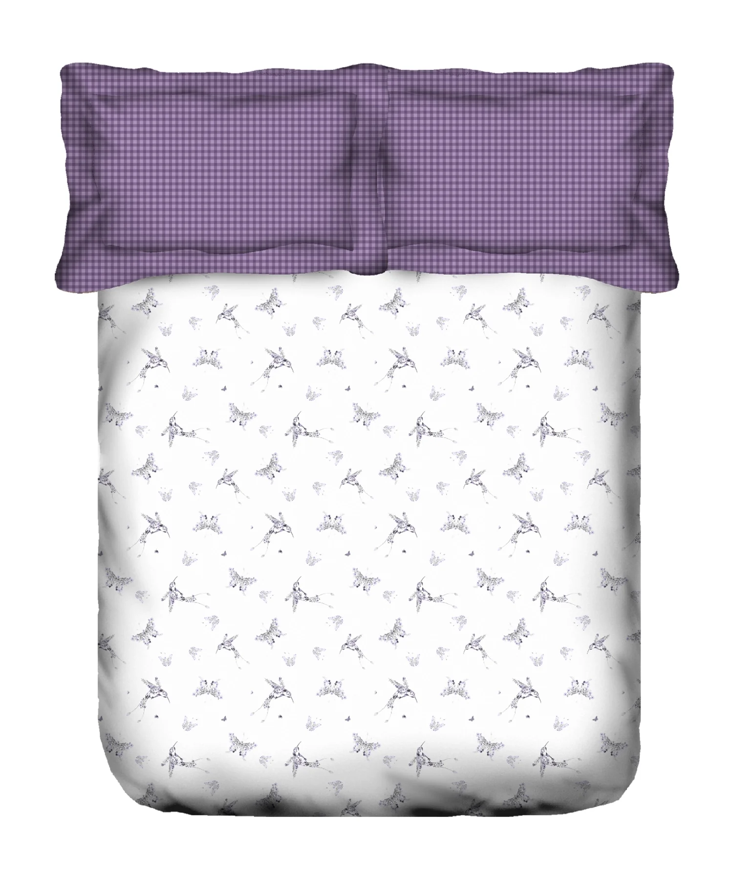 Aroma King Bedsheet Set, Lavender Heather|180 TC Cotton|2 Pillow Covers - Image 5