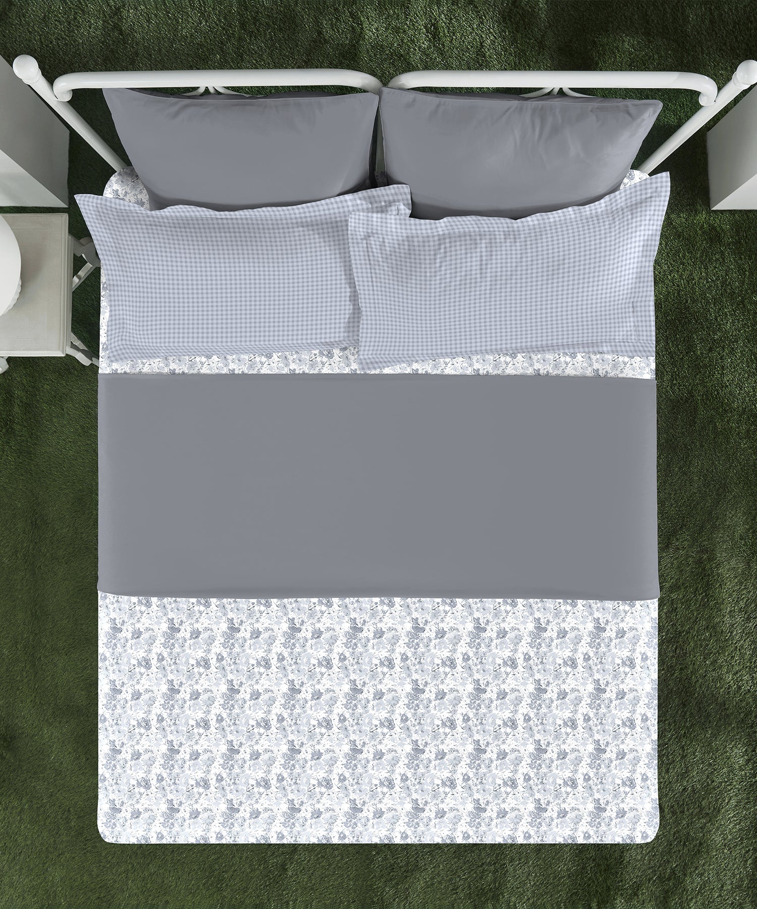 Aroma King Bedsheet Set, Lily Petal|180 TC Cotton|2 Pillow Covers - Image 4