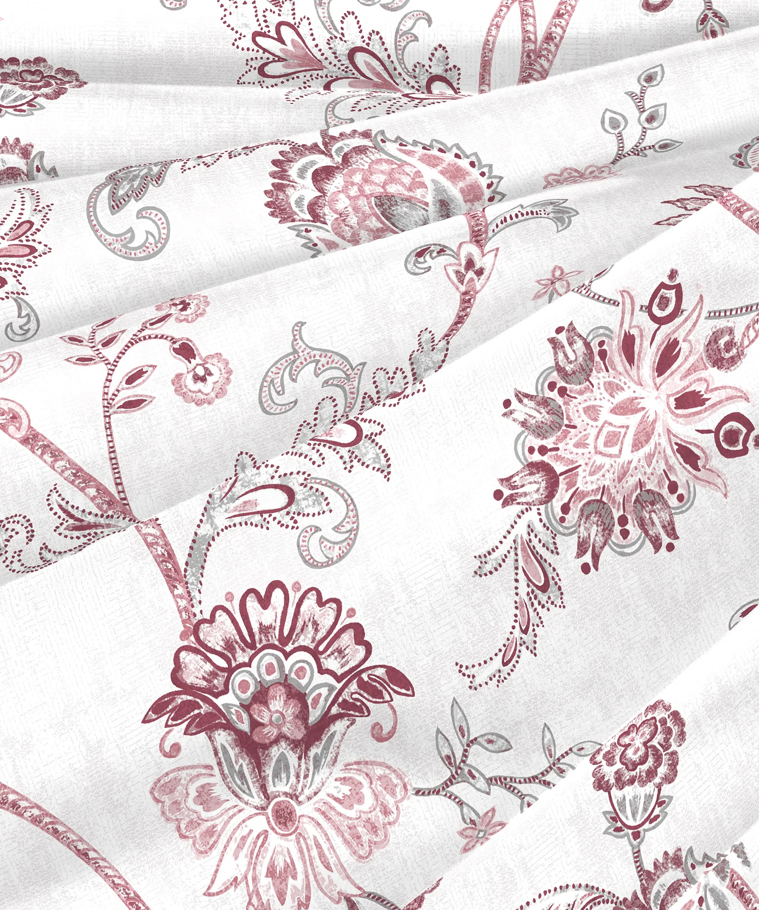 Aroma King Bedsheet Set, Strawberry Botanic Muse|180 TC Cotton|2 Pillow Covers - Image 6