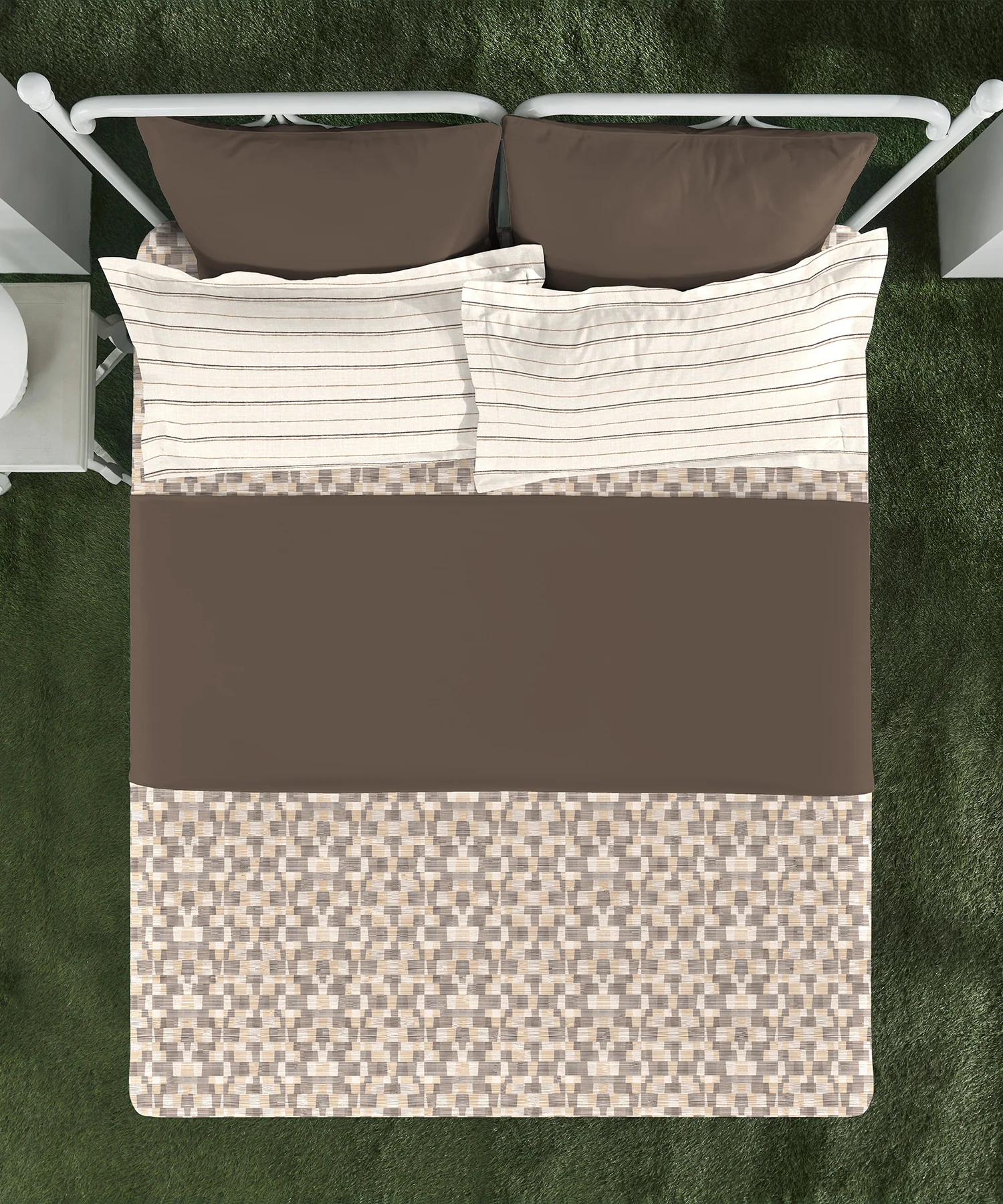 Aroma King Bedsheet Set, Sandalwood Root|180 TC Cotton|2 Pillow Covers - Image 4
