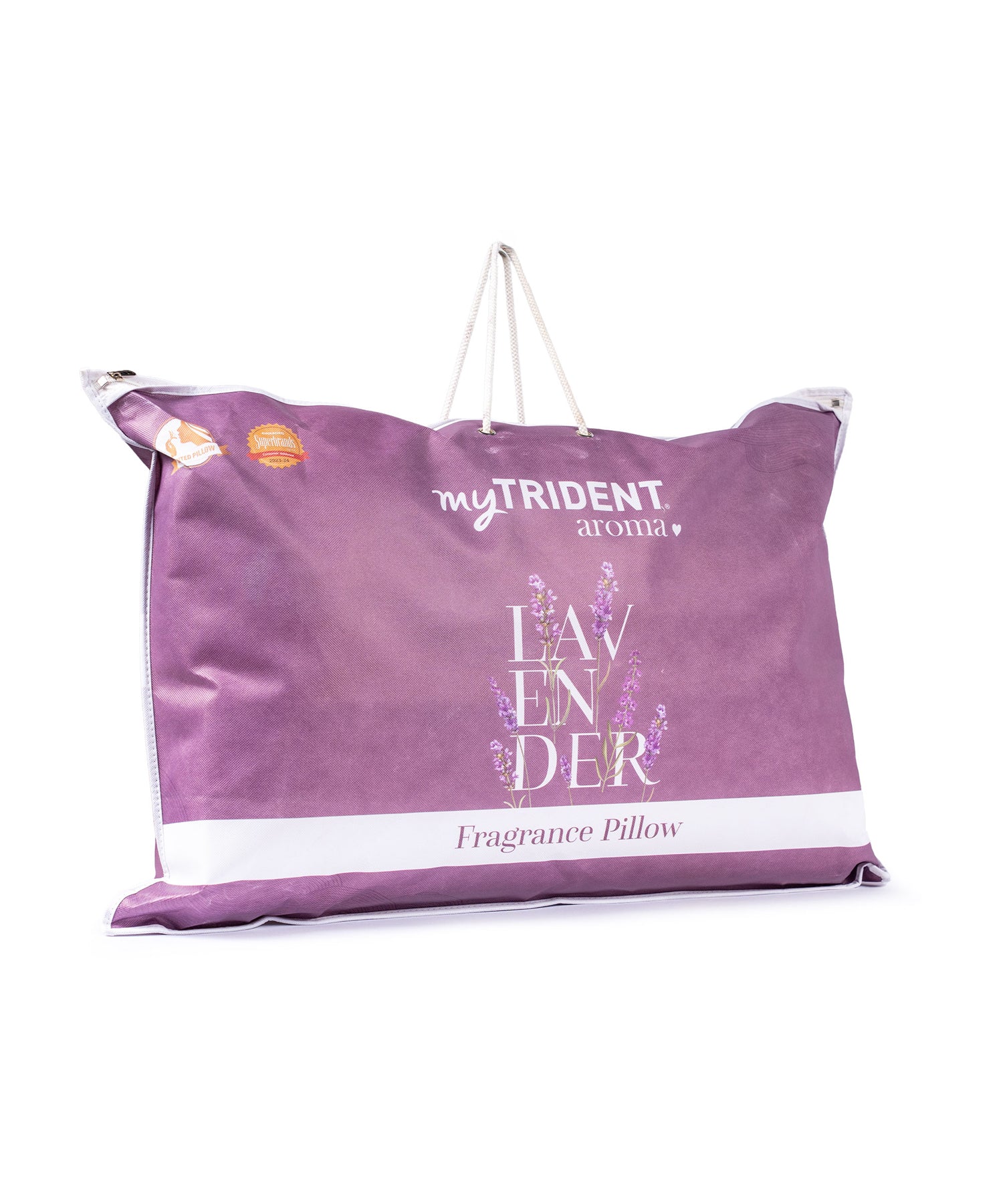 Aroma 1 Pc Pillow, Lavender, White|650 GSM Polyester - Image 6