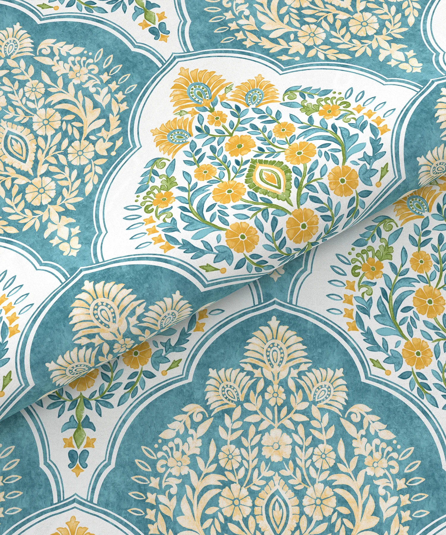 Carnival Ornate Queen Bedsheet, Manohari Cobalt Blue|144 TC Cotton| 2 Pillow Covers - Image 6