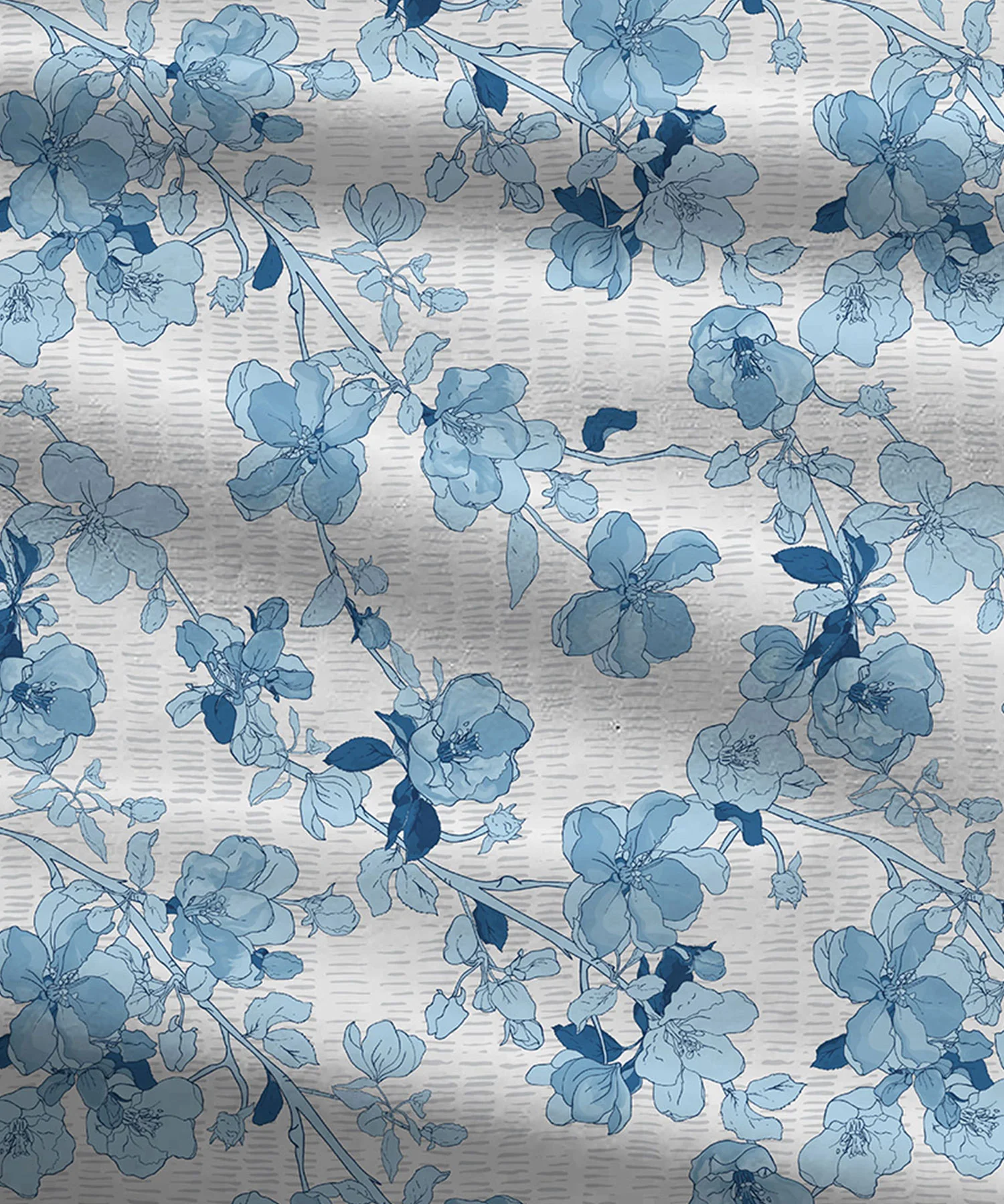 Celebration Queen Bedsheet Set, Shabnam Blue|144 TC Cotton|2 Pillow Covers - Image 5