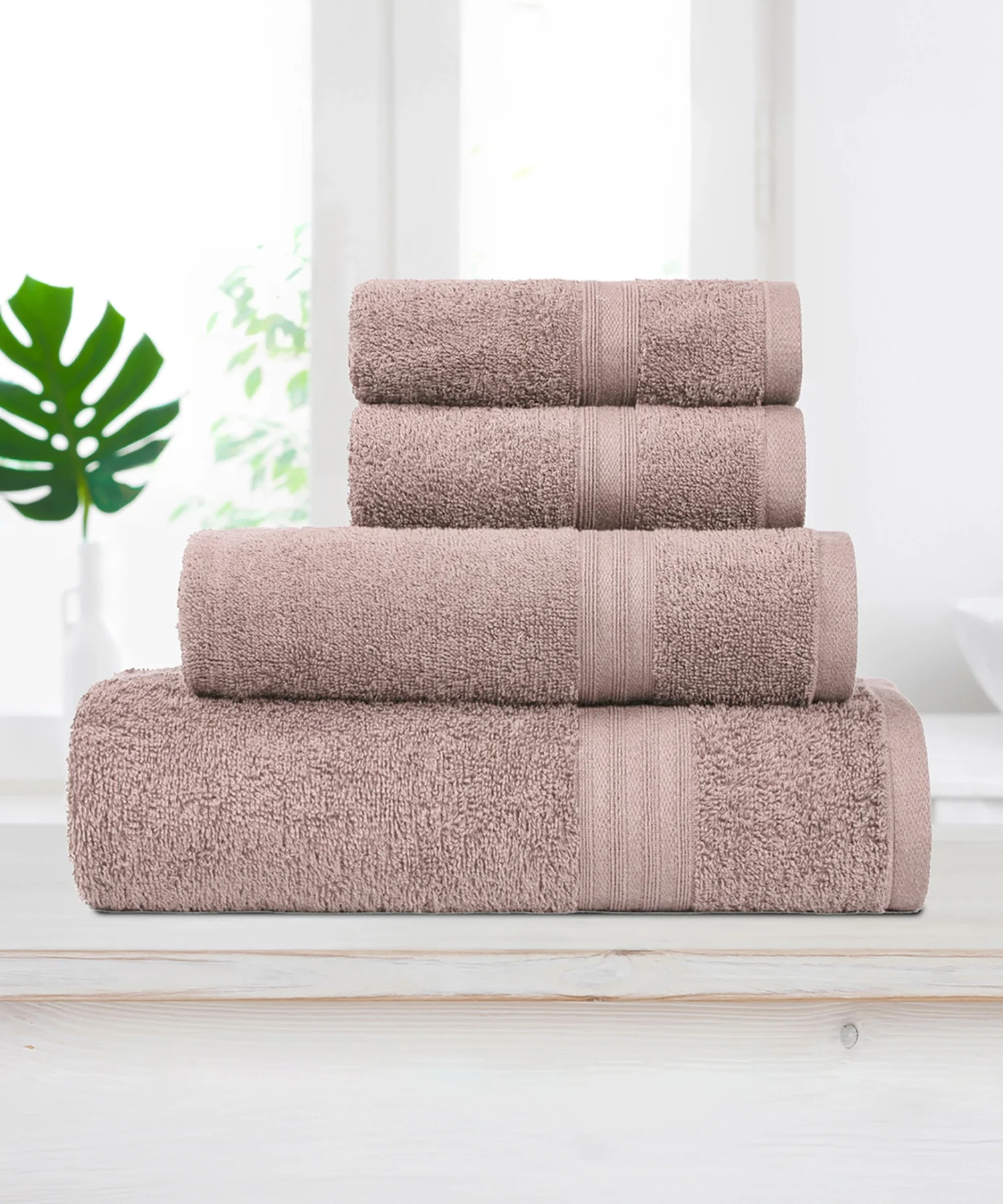 Celebration 4Pc Towel set, Nature Lux | 450 GSM Cotton - Image 2