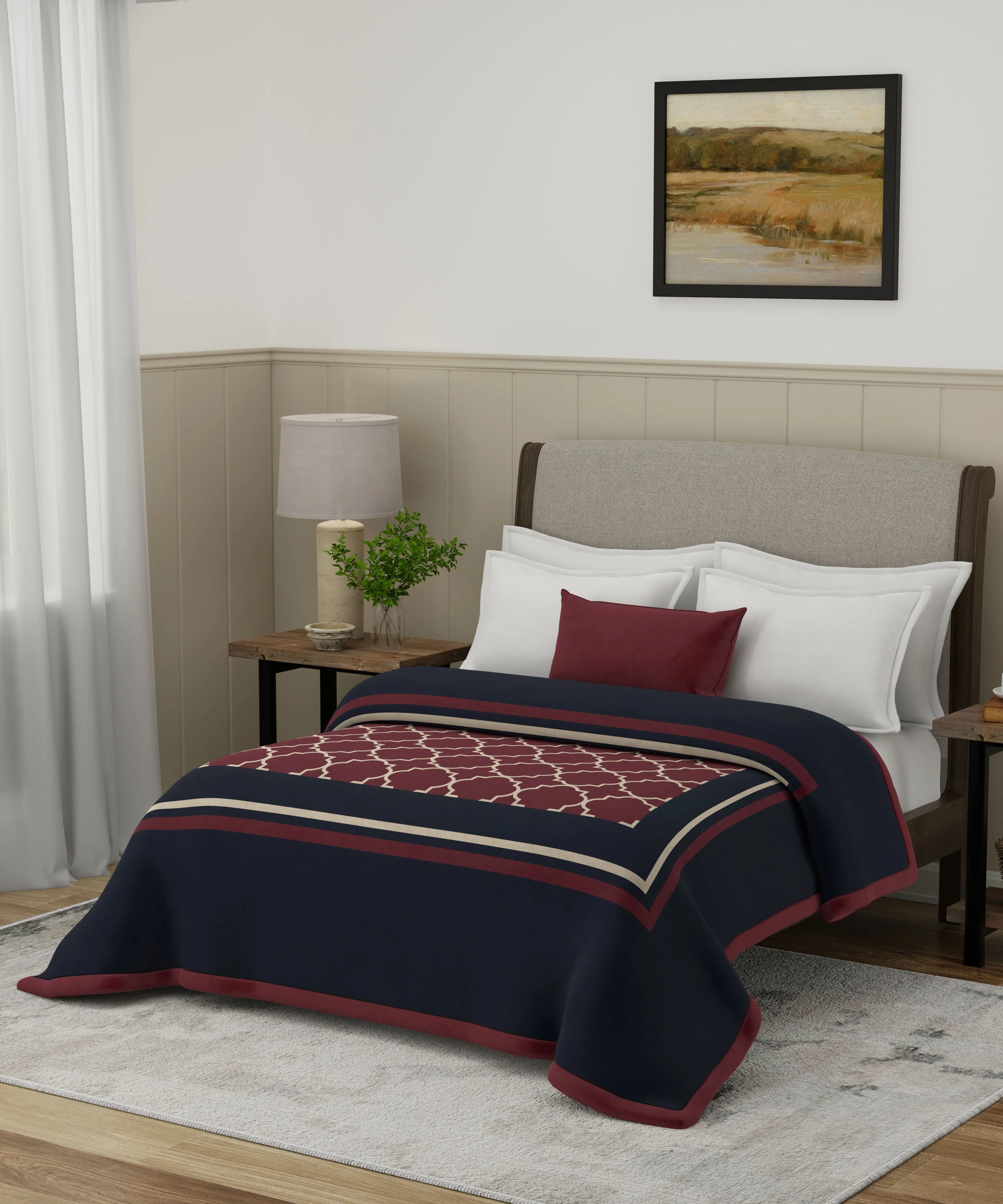 Classic Cloud Cuddle 2 ply Double Blanket Box, Aster| 4 KG - Image 2
