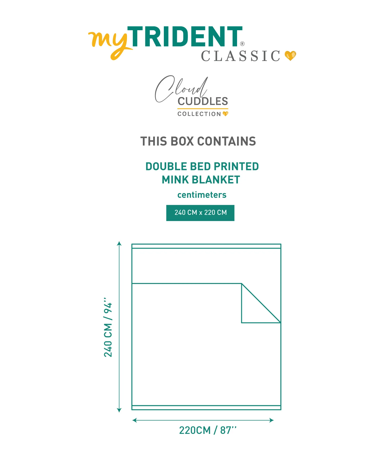 Classic Cloud Cuddle 2 ply Double Blanket Box, Imperial| 4 KG - Image 5