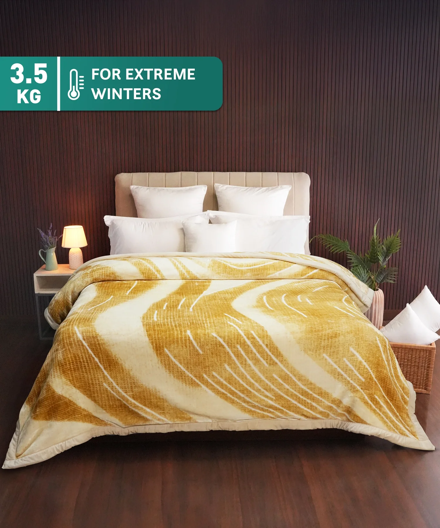 Classic Cozy Cocoon 2 ply Double Mink Blanket, Naomi|3.5 KG - Image 2