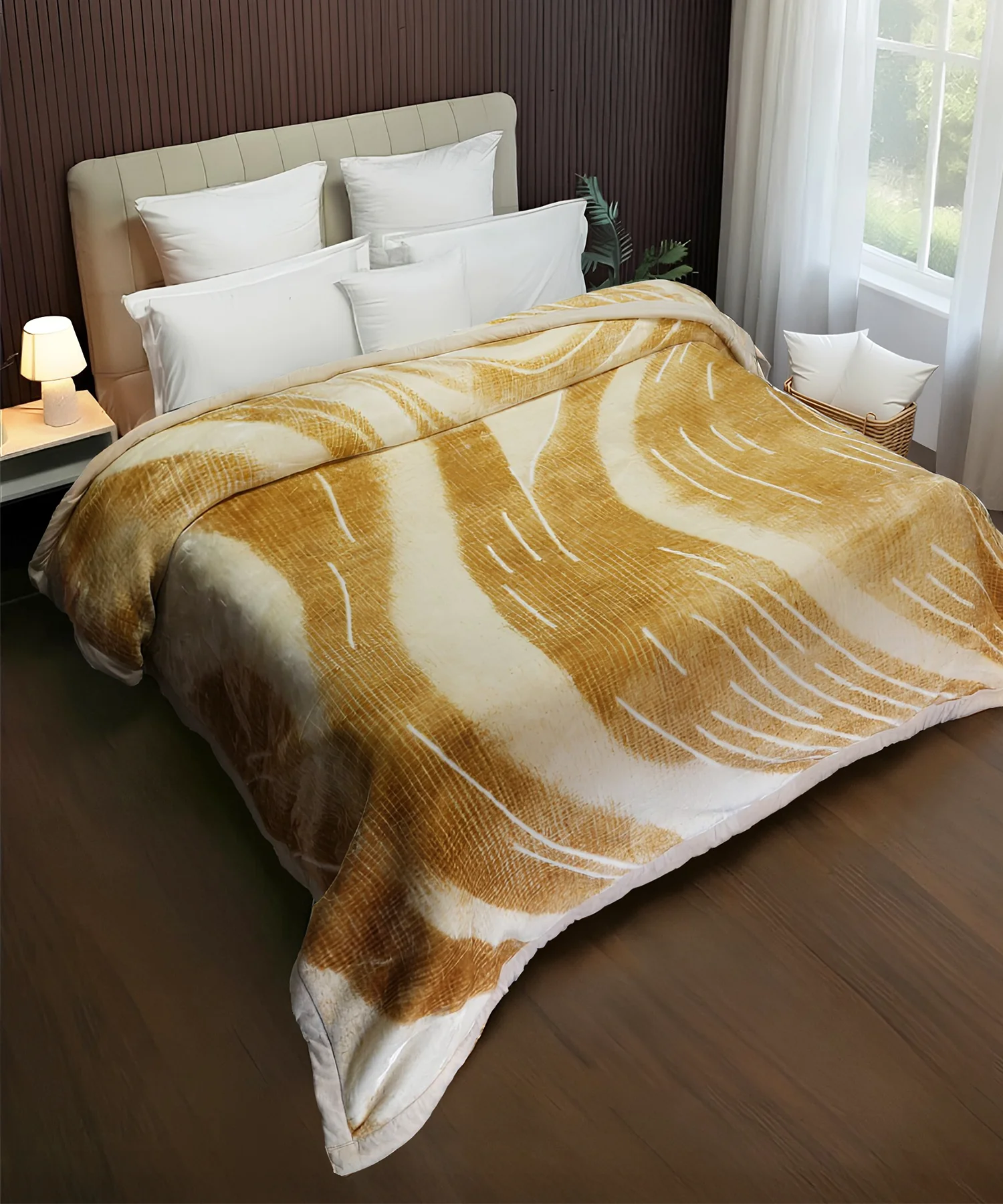 Classic Cozy Cocoon 2 ply Double Mink Blanket, Naomi|3.5 KG - Image 3