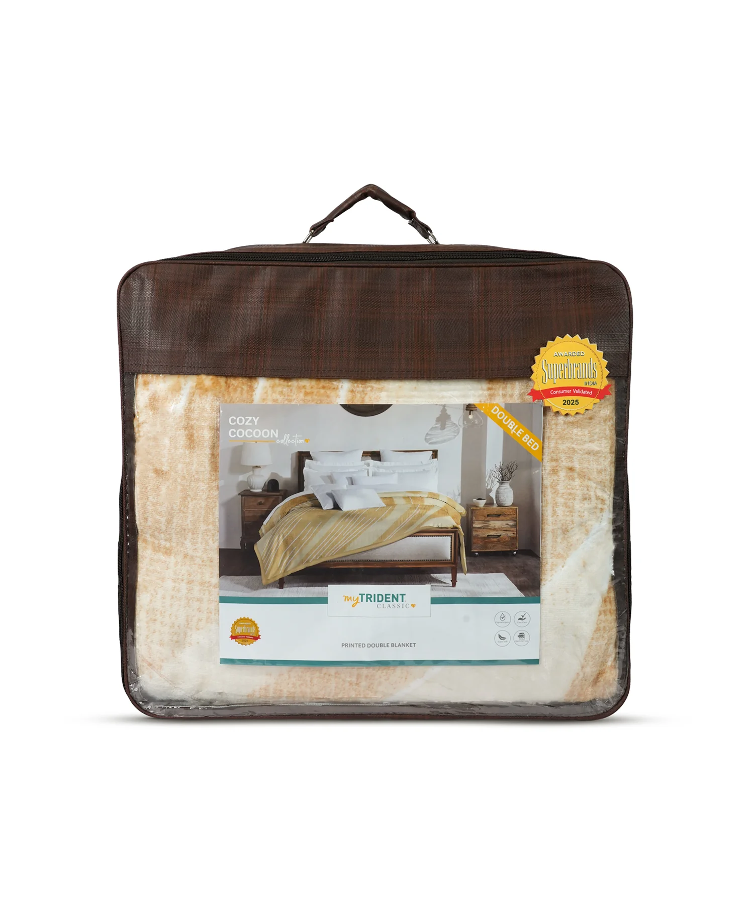 Classic Cozy Cocoon 2 ply Double Mink Blanket, Naomi|3.5 KG - Image 5