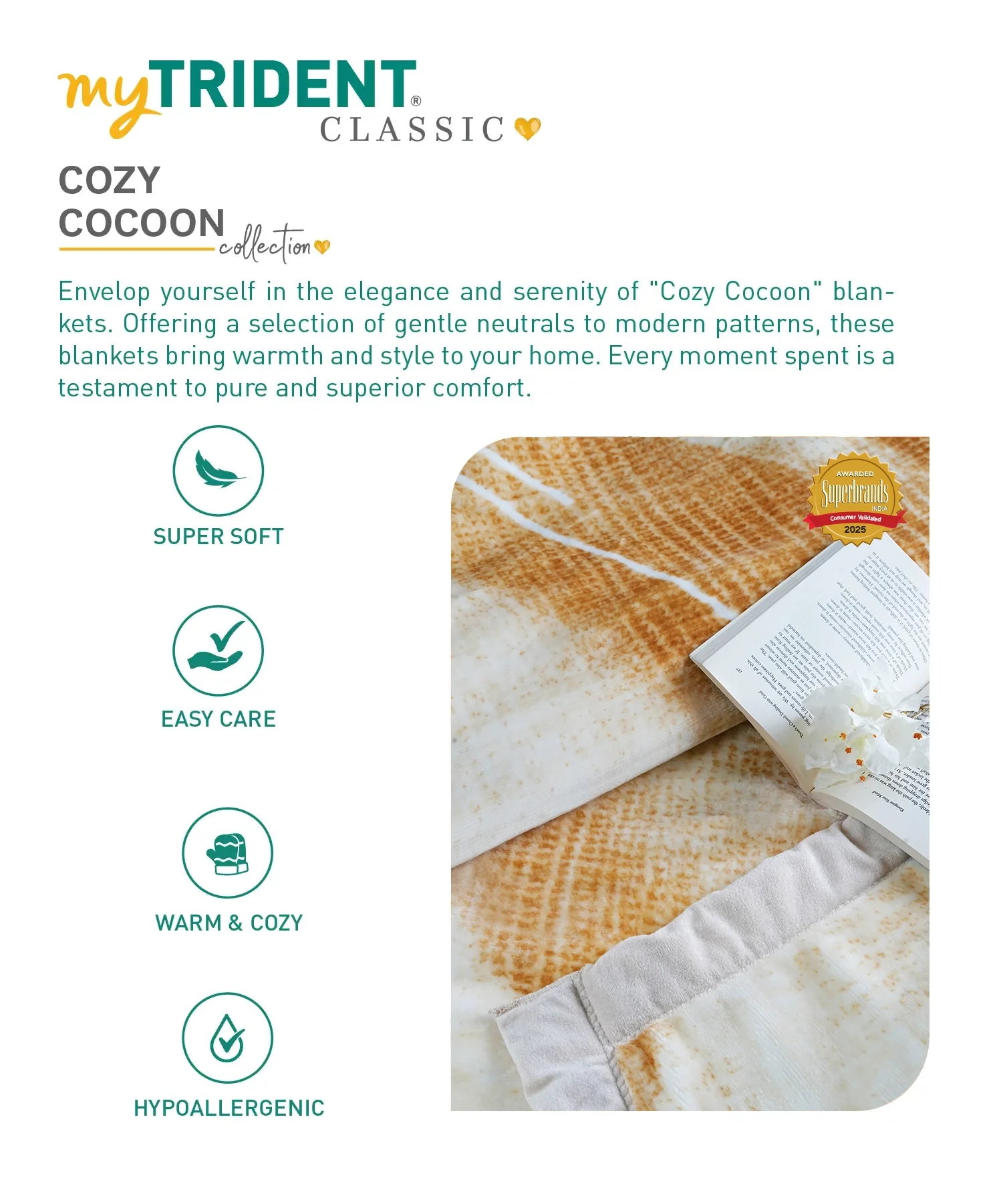 Classic Cozy Cocoon 2 ply Double Mink Blanket, Naomi|3.5 KG - Image 6