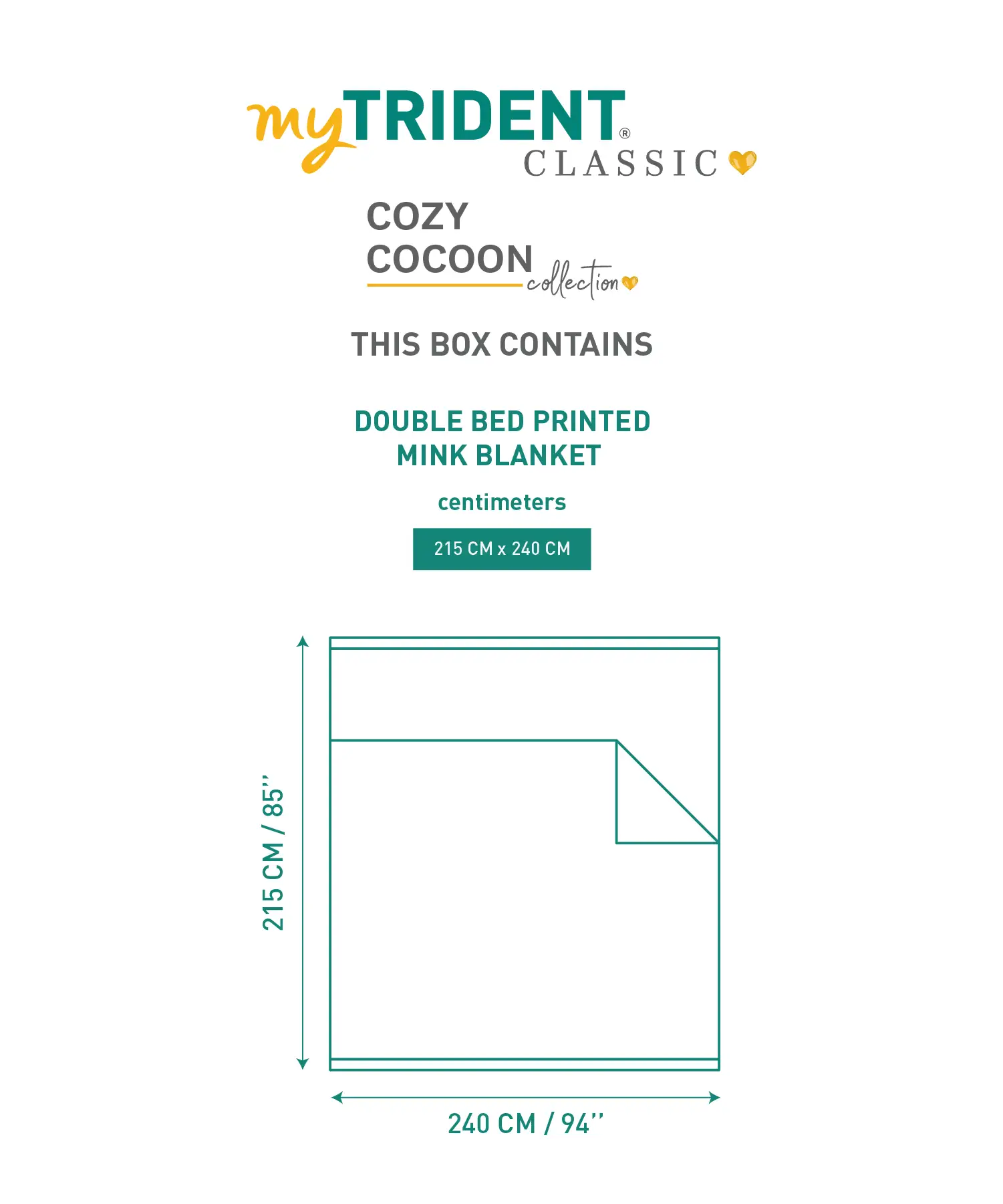 Classic Cozy Cocoon 2 ply Double Mink Blanket, Naomi|3.5 KG - Image 7
