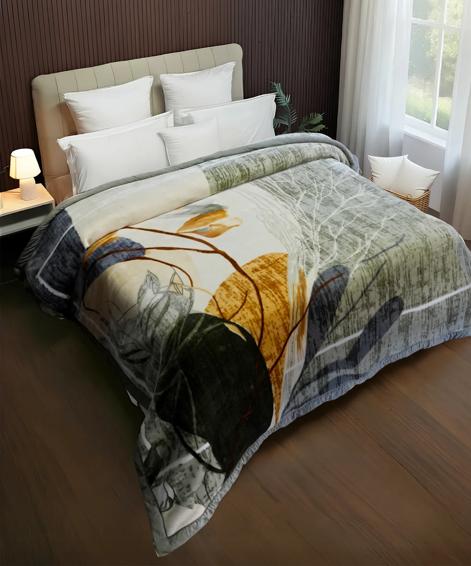 Classic Cozy Cocoon 2 ply Double Mink Blanket, Reverie|3.5 KG - Image 2