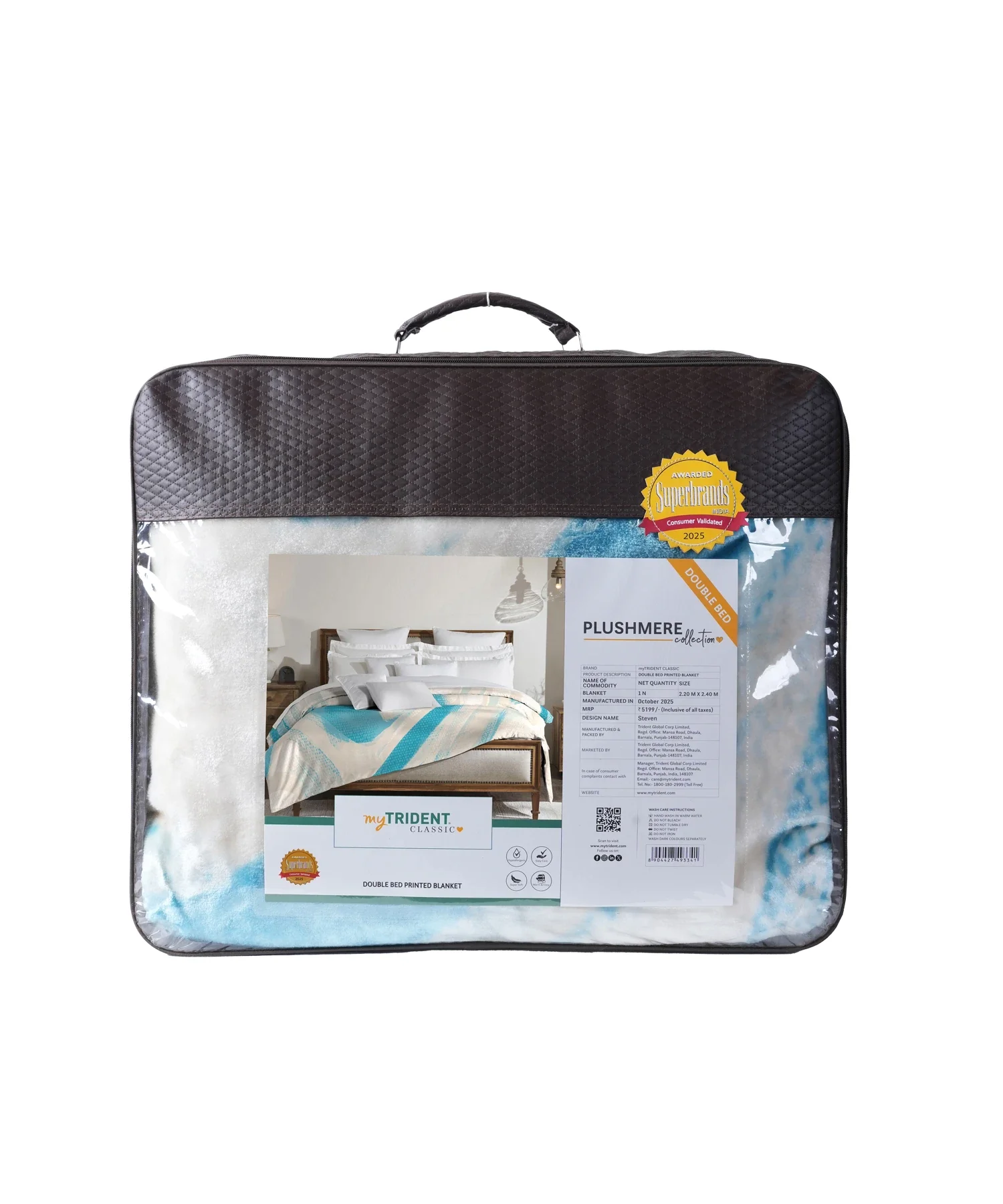Classic Plushmare 2 Ply Double Mink Blanket,Steven| 5 KG - Image 5