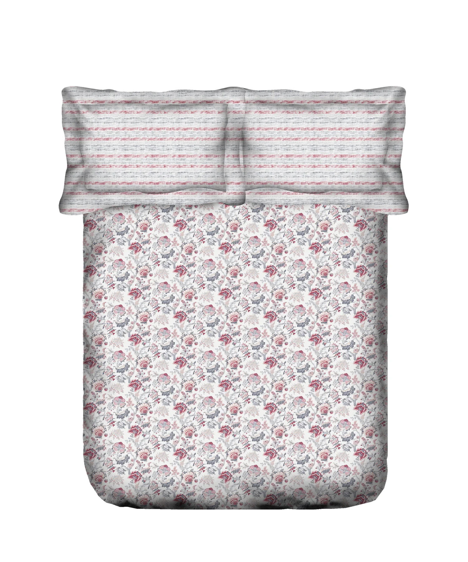 Classic King Bedsheet Set, Anther Pink|200 TC Cotton| 2 Pillow Covers - Image 5