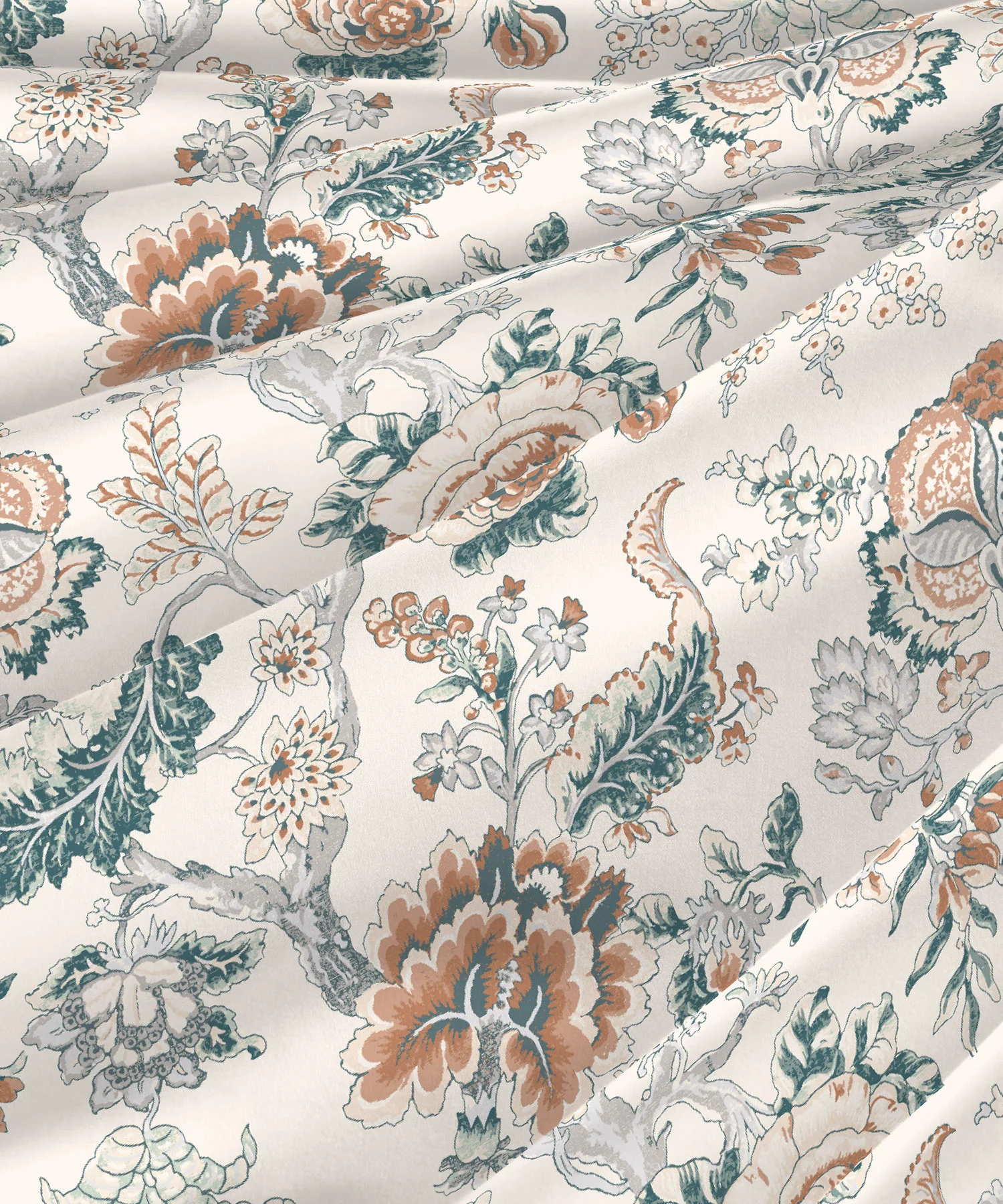 Classic King Bedsheet Set, Anther Terracotta|200 TC Cotton| 2 Pillow Covers - Image 6
