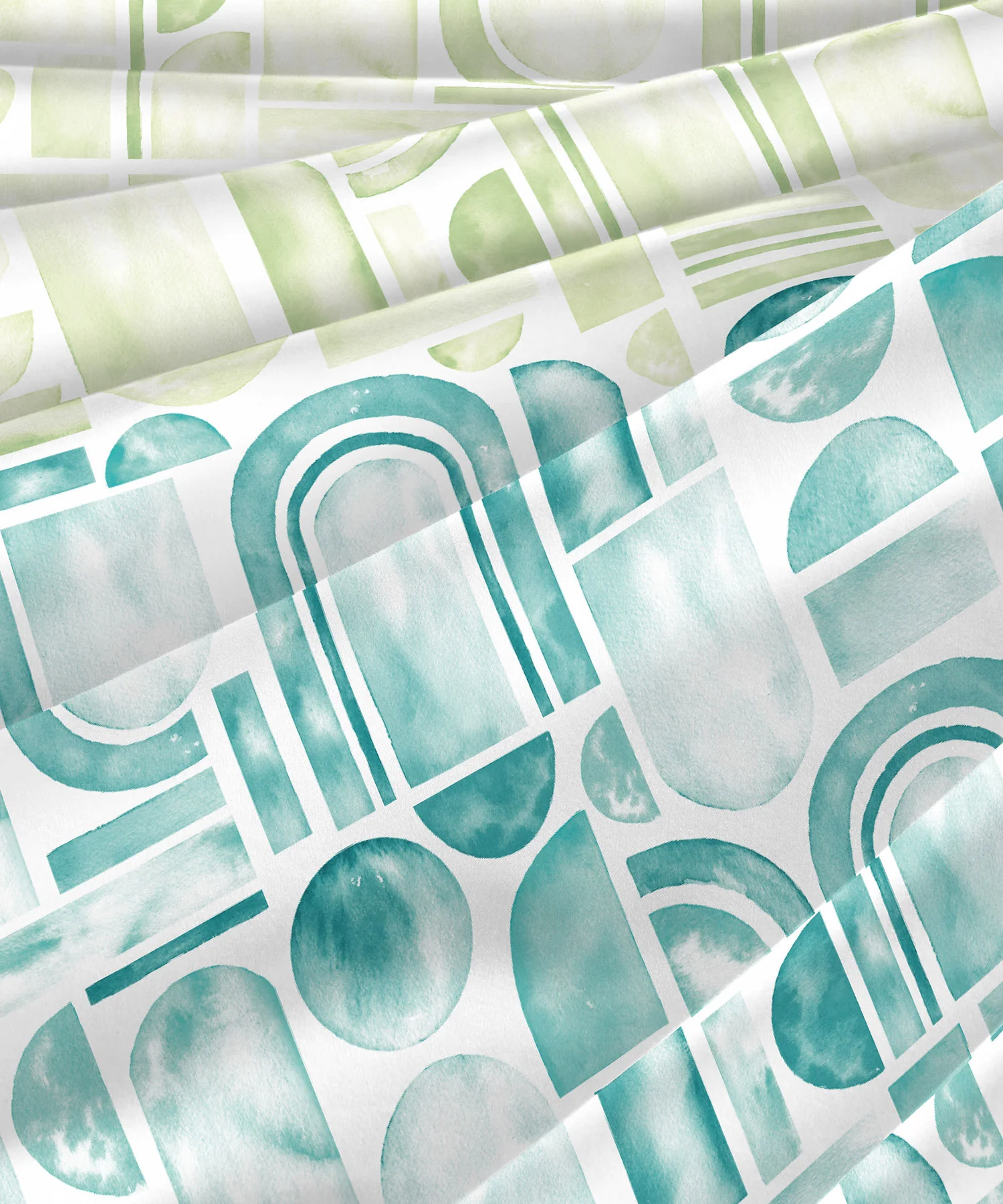 Classic King Bedsheet Set, Coraline Turquoise|200 TC Cotton| 2 Pillow Covers - Image 6