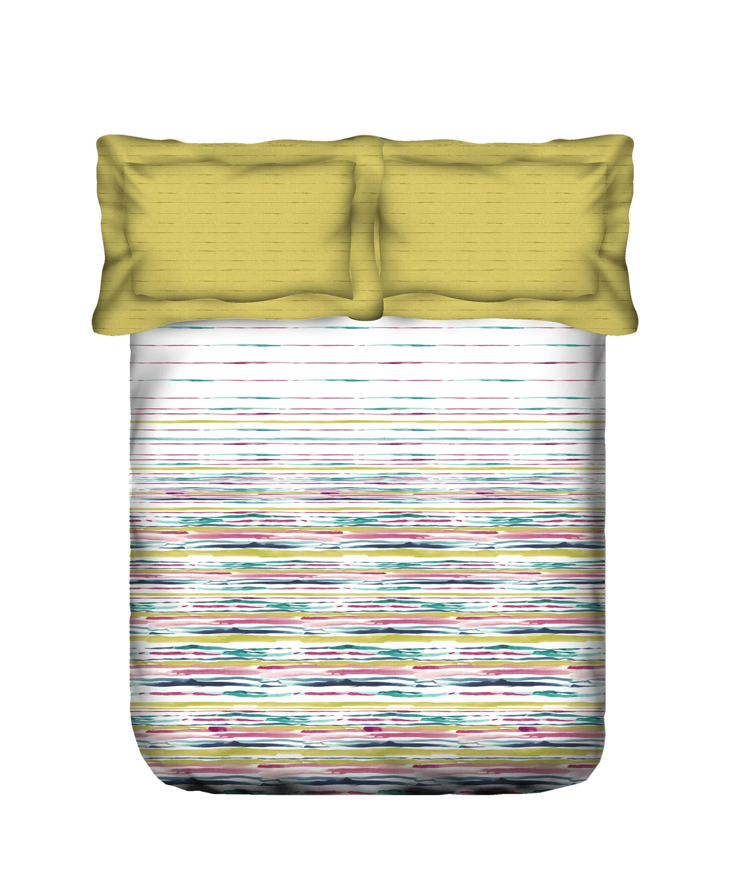 Classic King Bedsheet Set, Irene Lime|200 TC Cotton| 2 Pillow Covers - Image 5