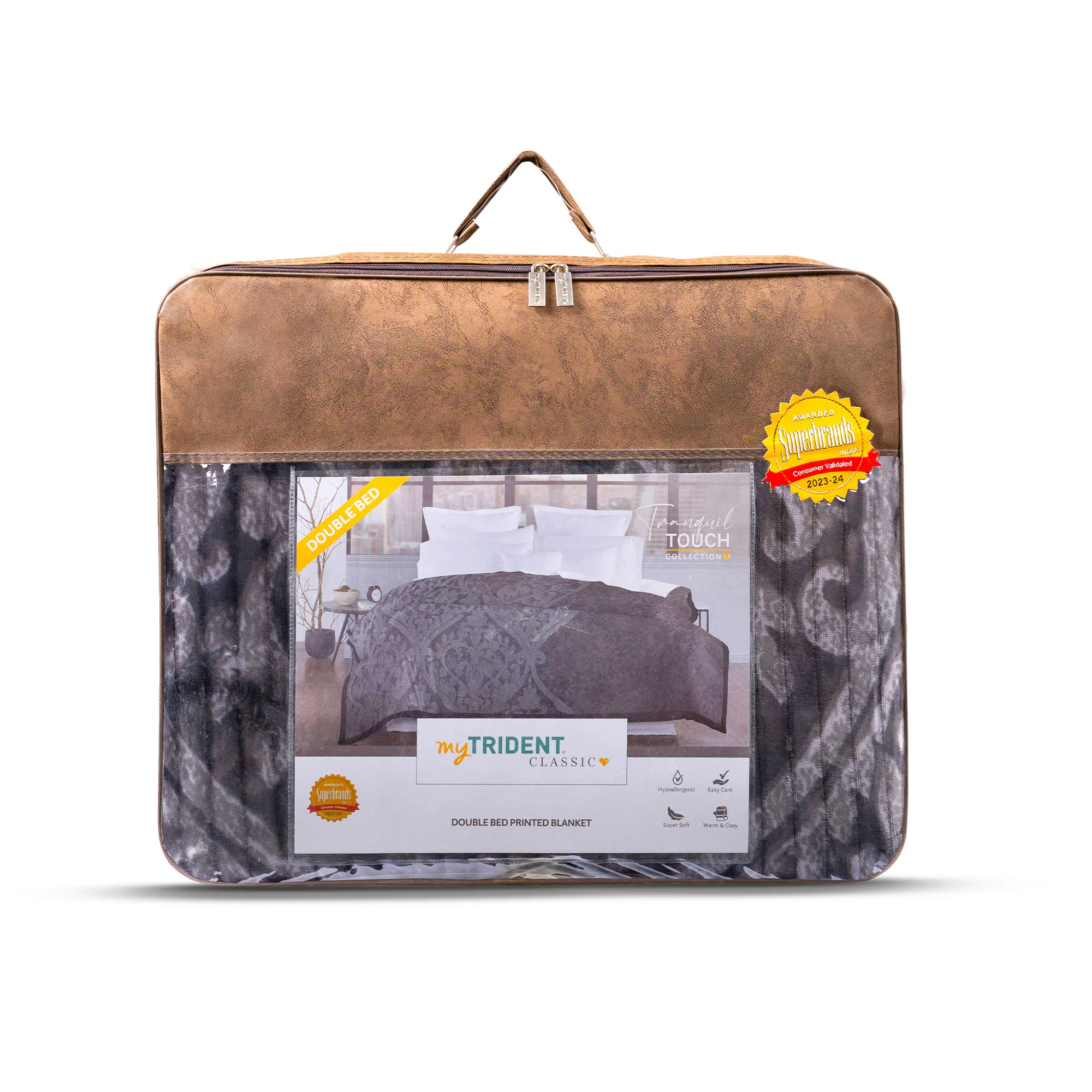 Classic Tranquil Touch 2 ply Double Blanket, Eleanor| 4 KG - Image 8
