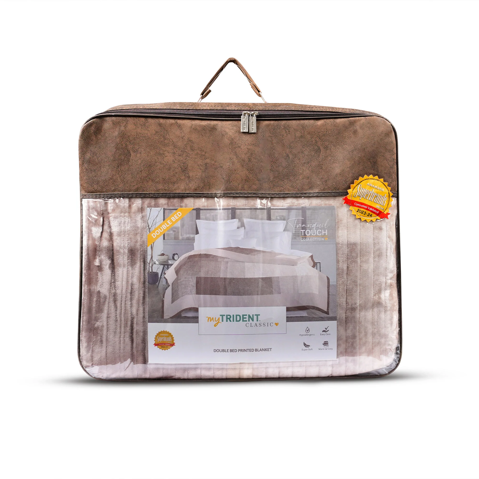 Classic Tranquil Touch 2 ply Double Blanket, Harvey| 4 KG - Image 8