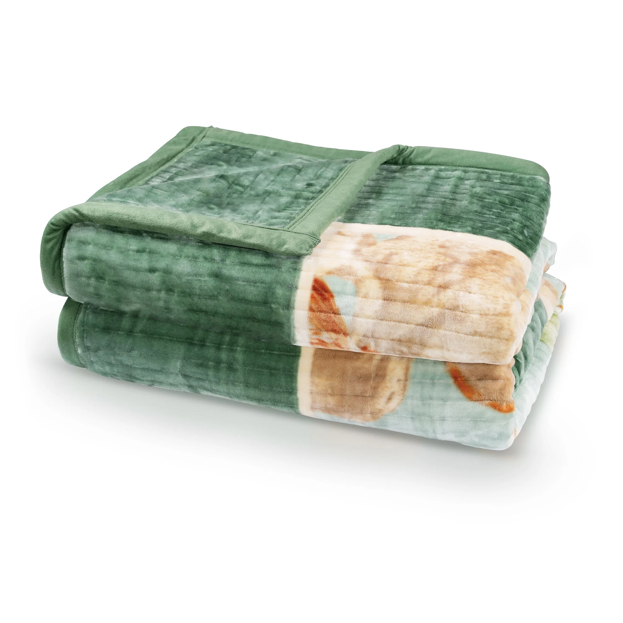 Classic Tranquil Touch 2 ply Double Blanket, Ivy| 4 KG - Image 3