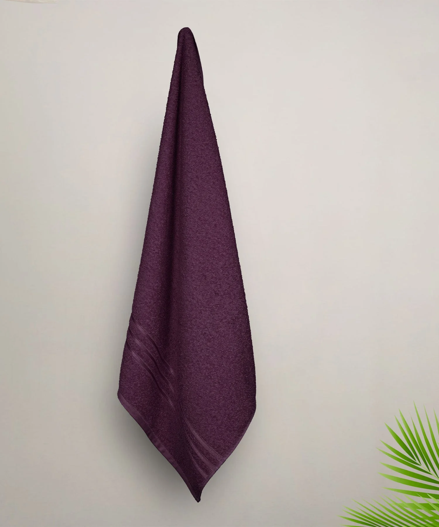 Comfort Living 1Pc Bath Towel|400 GSM| Quickly Dry, Black Currant