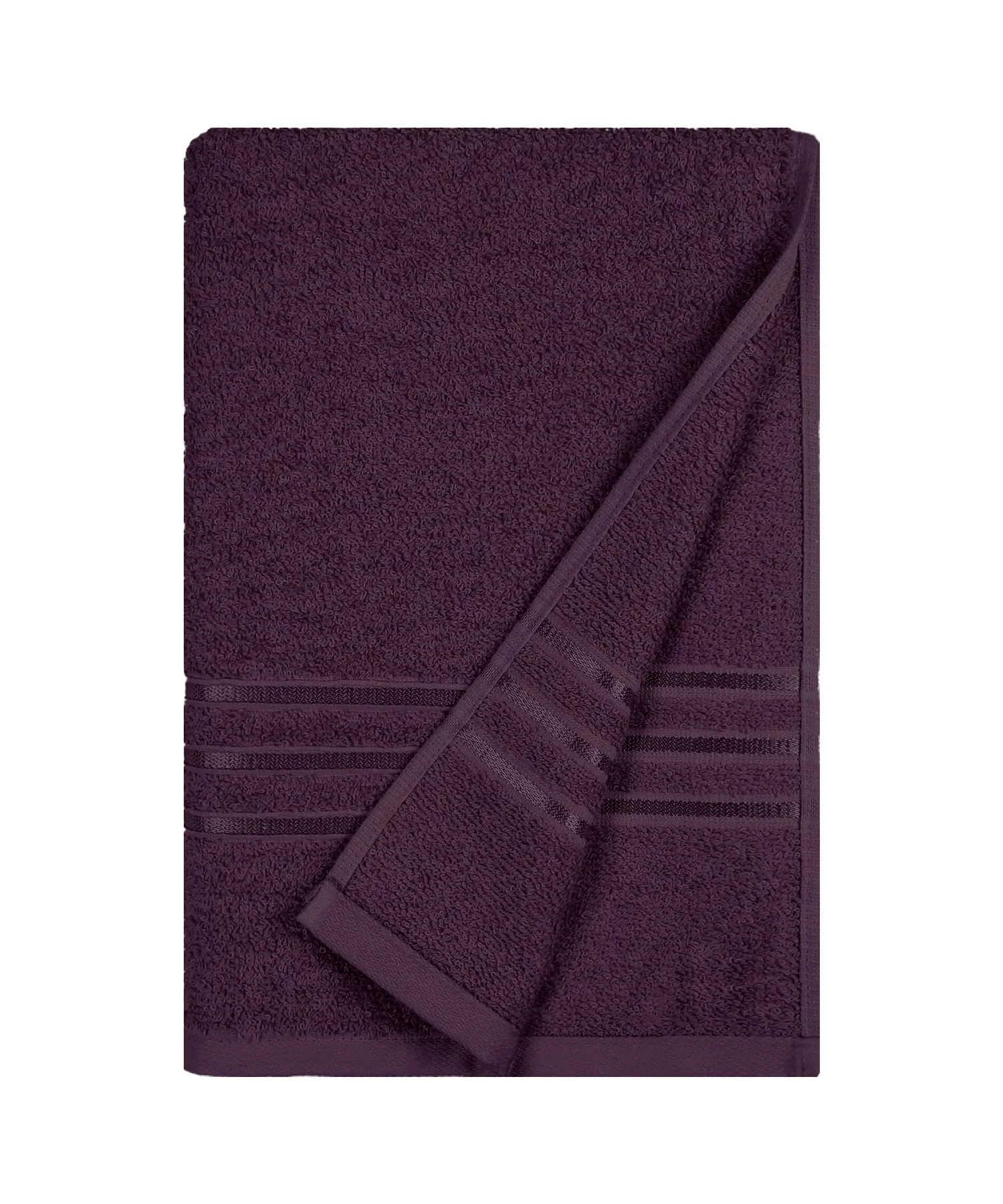 Comfort Living 1Pc Bath Towel|400 GSM| Quickly Dry, Black Currant - Image 4