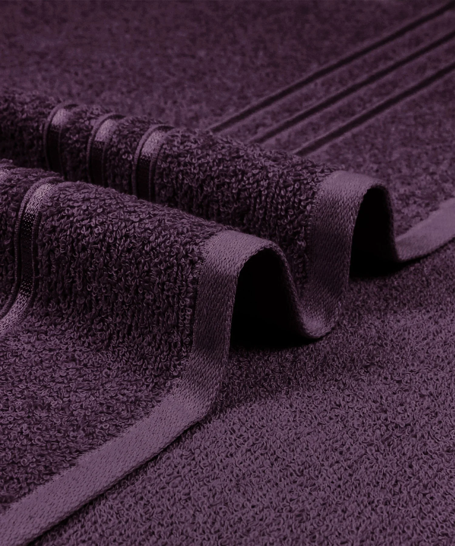 Comfort Living 1Pc Bath Towel|400 GSM| Quickly Dry, Black Currant - Image 7