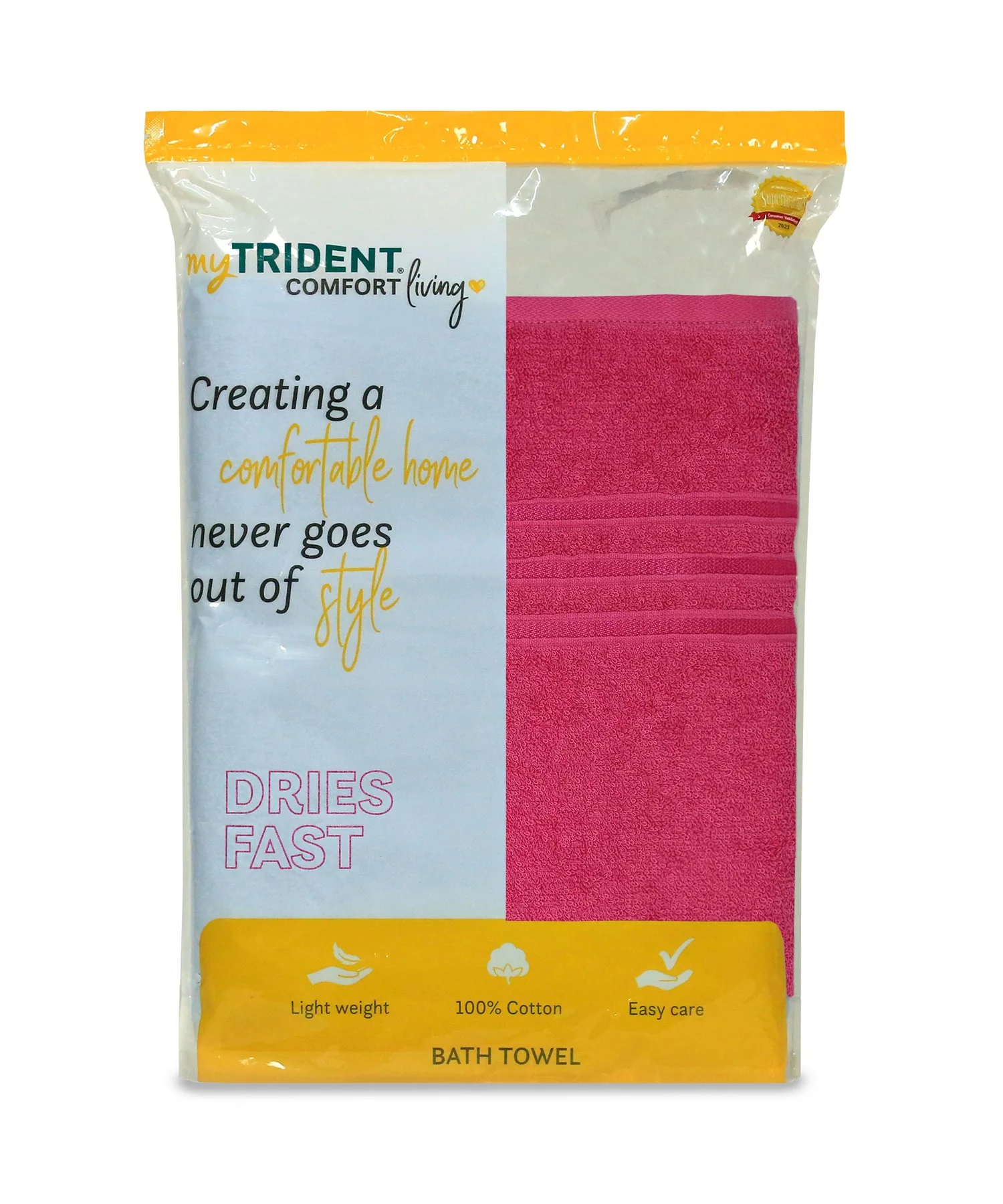 Comfort Living 1Pc Bath Towel|400 GSM |Quick Dry, Candy Glow - Image 9