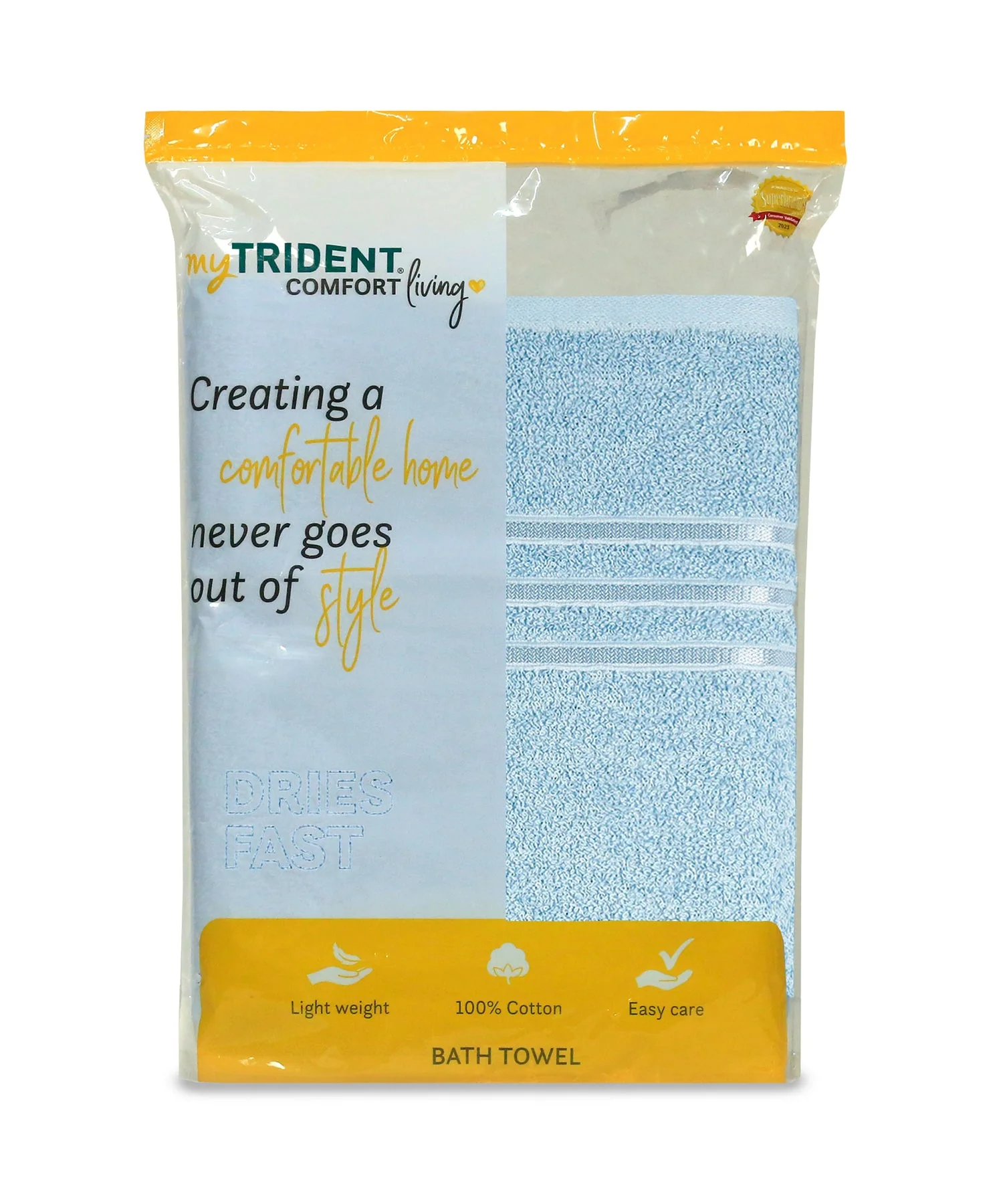 Comfort Living 1Pc Bath Towel |400 Gsm| Quick Dry, Cool Blue - Image 8