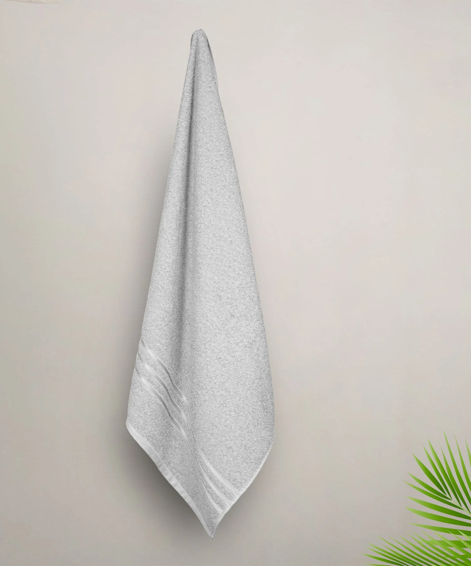 Comfort Living 1Pc Bath Towel, Ice Grey|400 GSM Cotton| Quicky Dry