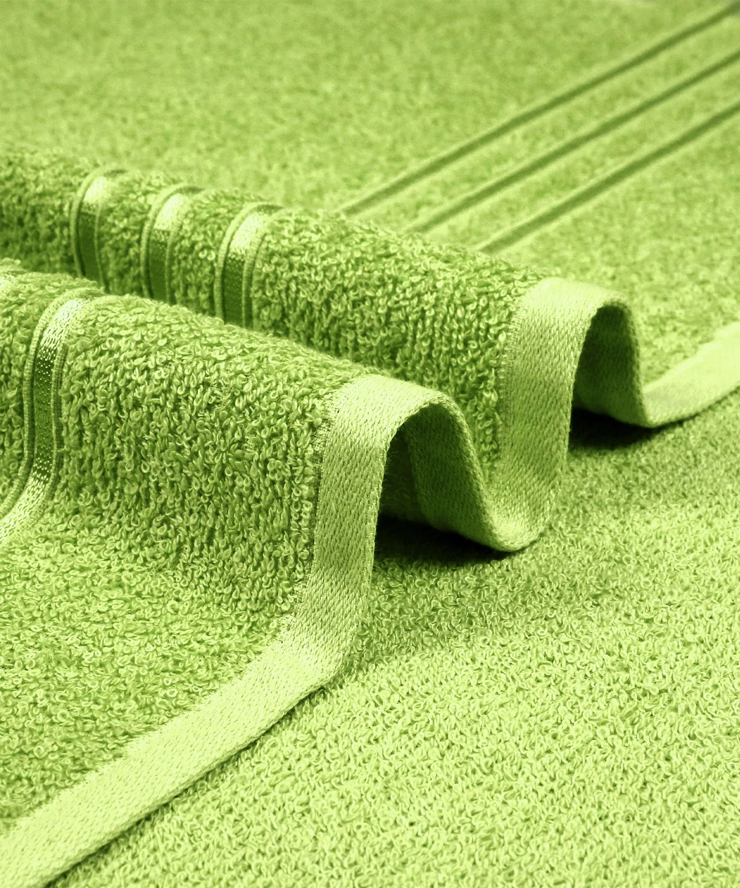 Comfort Living 1Pc Bath Towel, Lime Green|400 GSM Cotton| Quicky Dry - Image 7