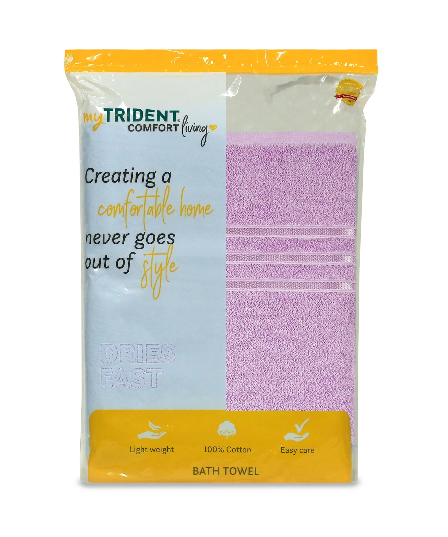 Comfort Living 1Pc Bath Towel|400 GSM| Quick Dry, Violet Sky - Image 8