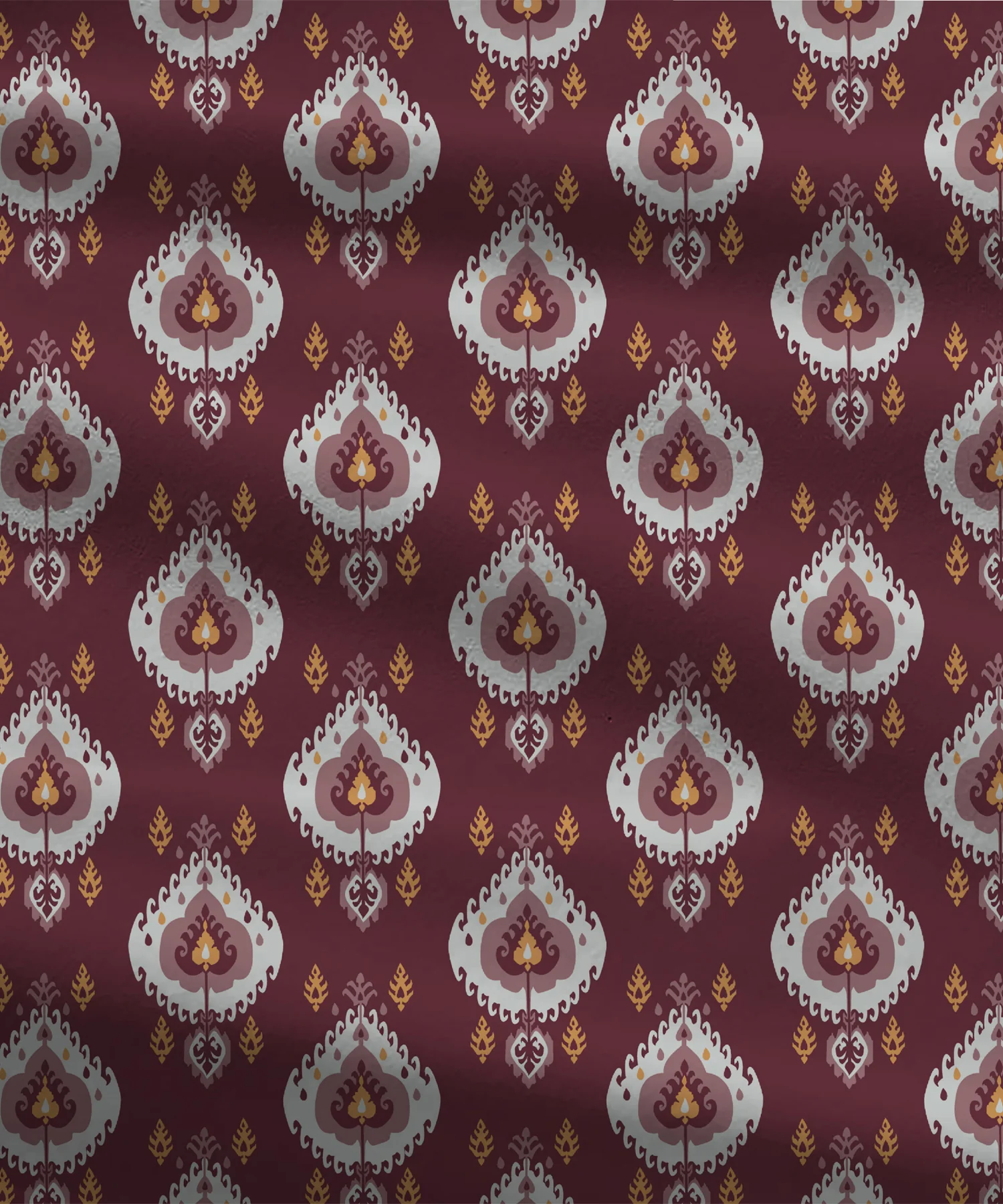 Comfort Living Queen Bedsheet Set, Daniyal Maroon|120 TC Cotton|2 pillow covers - Image 8