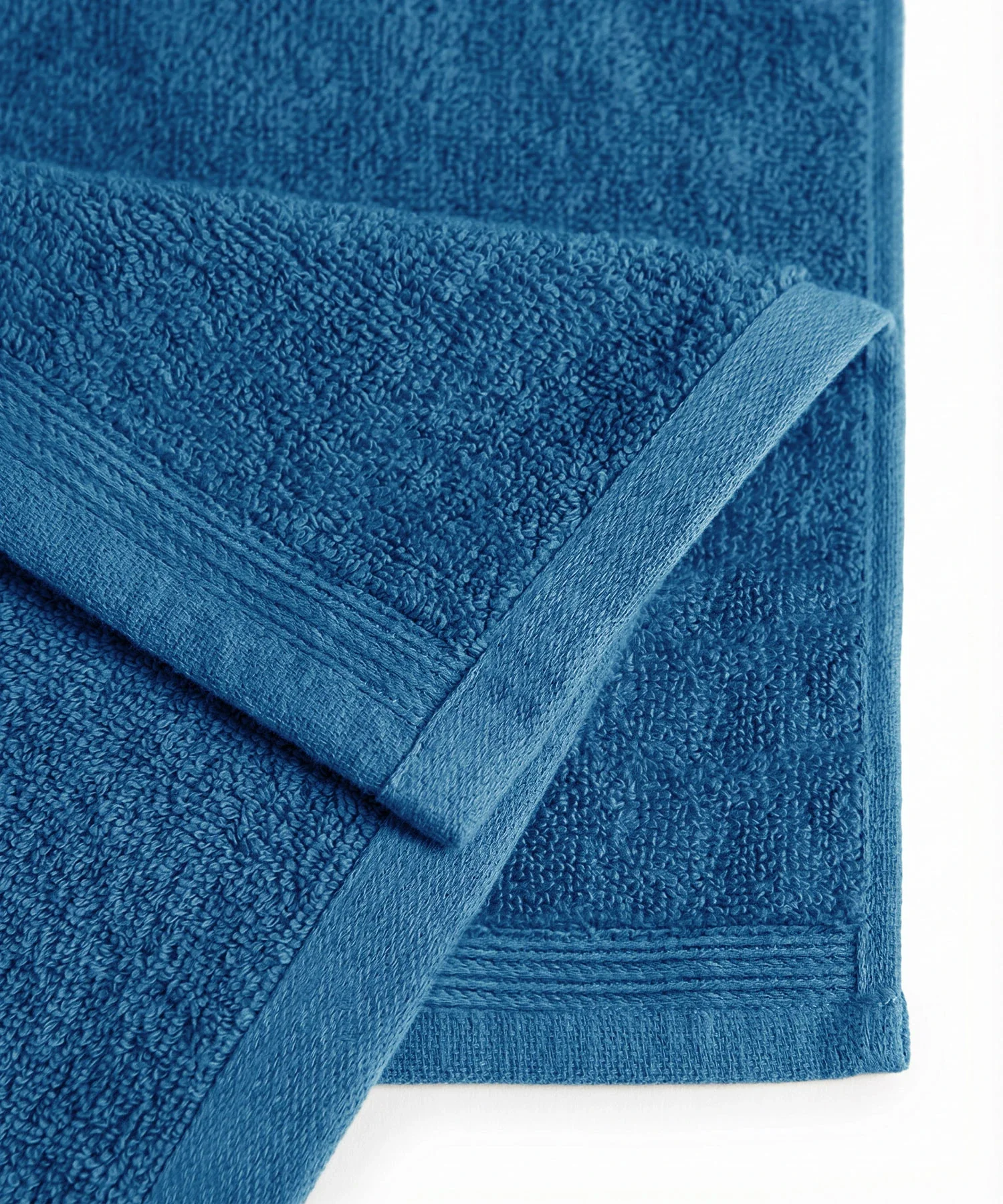 Cotton Bamboo Bath Towel, Blue| 450 GSM - Image 9