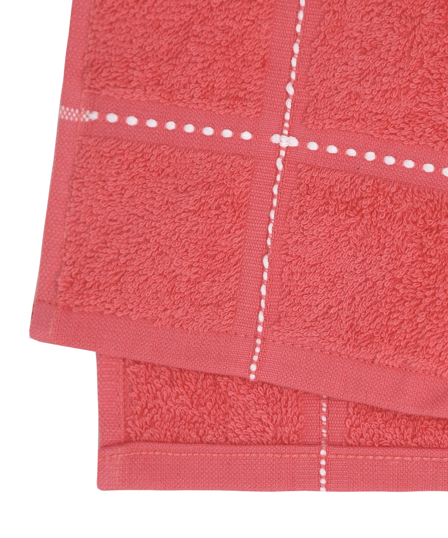 Dusk & Dawn Camellia Rose 2 Hand Towel, 400 GSM, Cotton Rich, Weft Insert Solid Towel, Red - Image 5