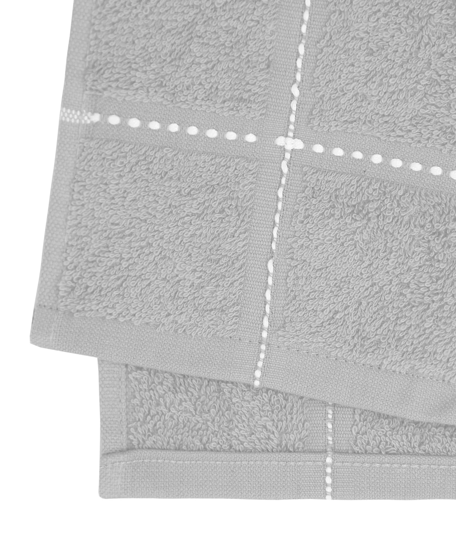 Dusk & Dawn Cloud Grey 2 Hand Towel, 400 GSM, Cotton Rich, Weft Insert Solid Towel, Grey - Image 6
