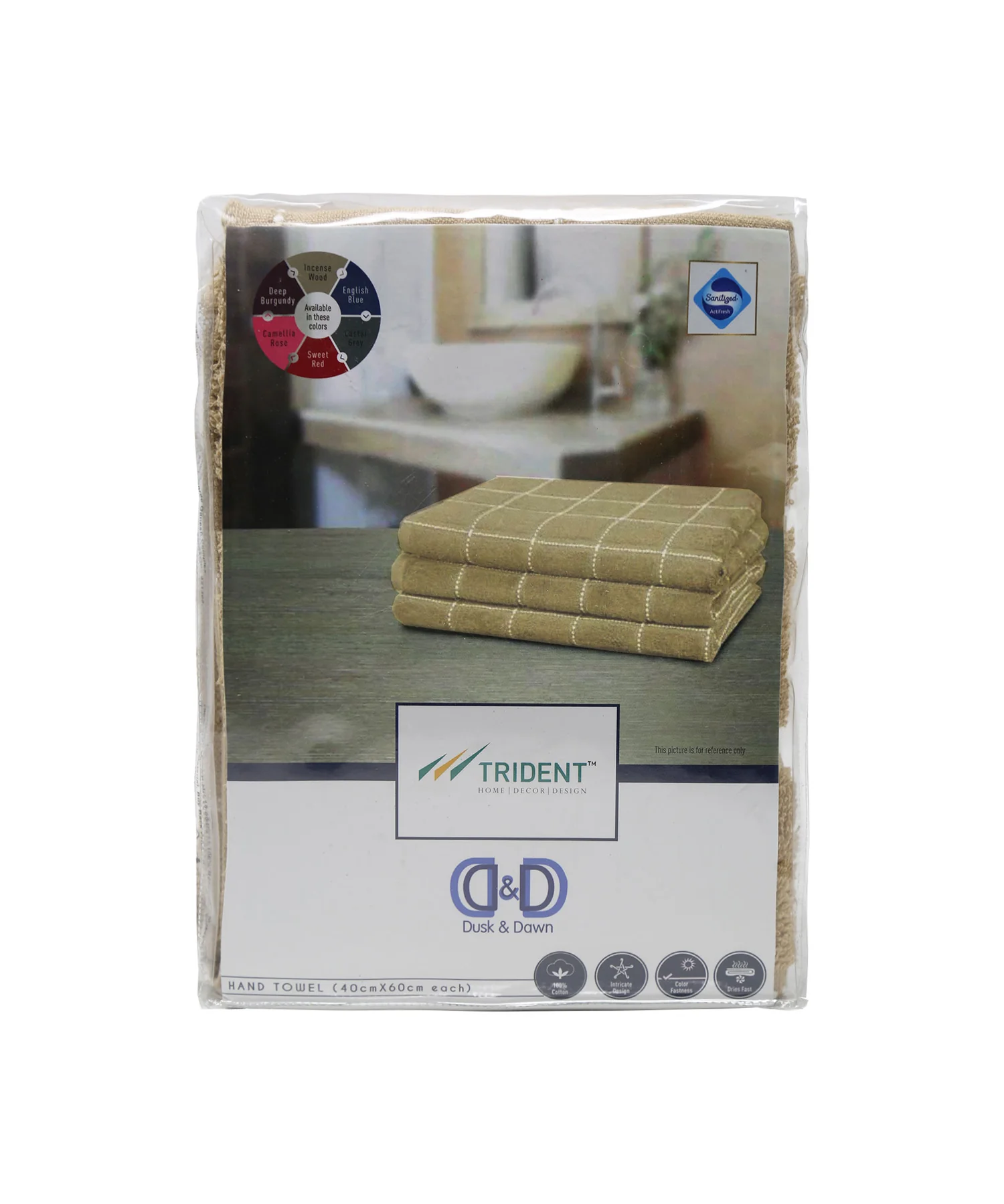 Dusk & Dawn Incense Wood 2 Hand Towel, 400 GSM, Cotton Rich, Weft Insert Solid Towel, Brown - Image 8