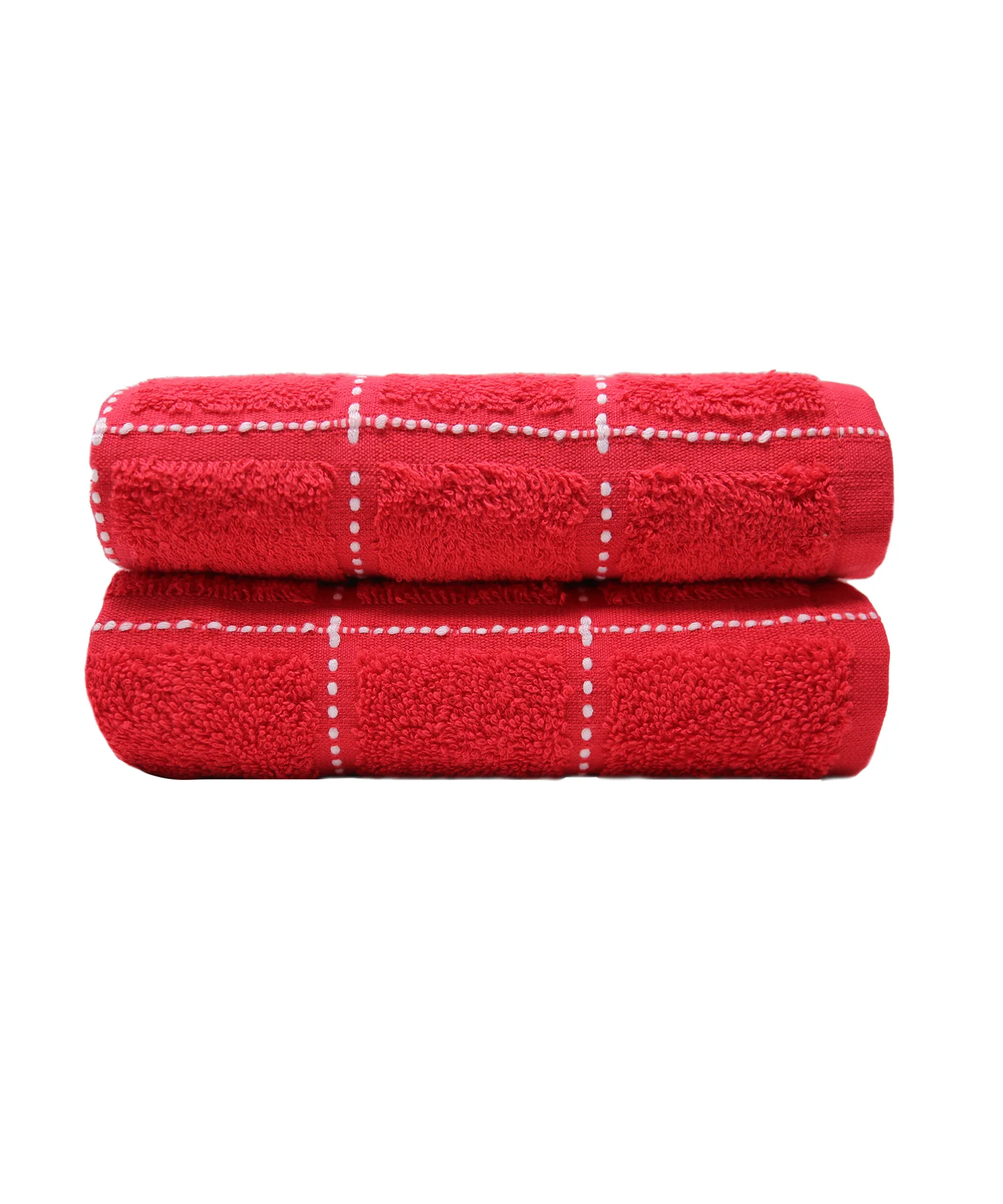 Dusk & Dawn 2 Pc Hand Towel, Sweet Red|400 GSM Cotton - Image 2