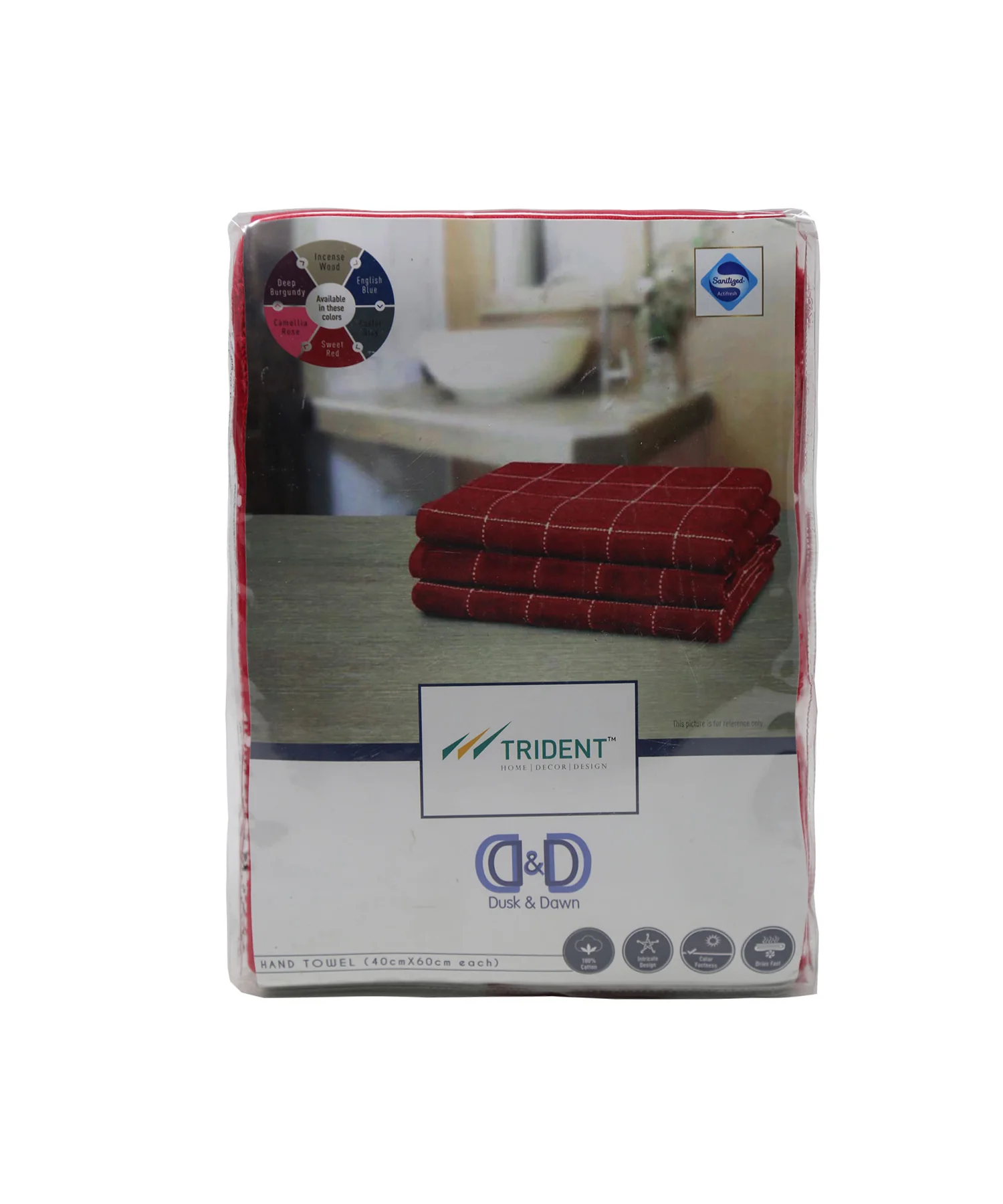 Dusk & Dawn 2 Pc Hand Towel, Sweet Red|400 GSM Cotton - Image 8