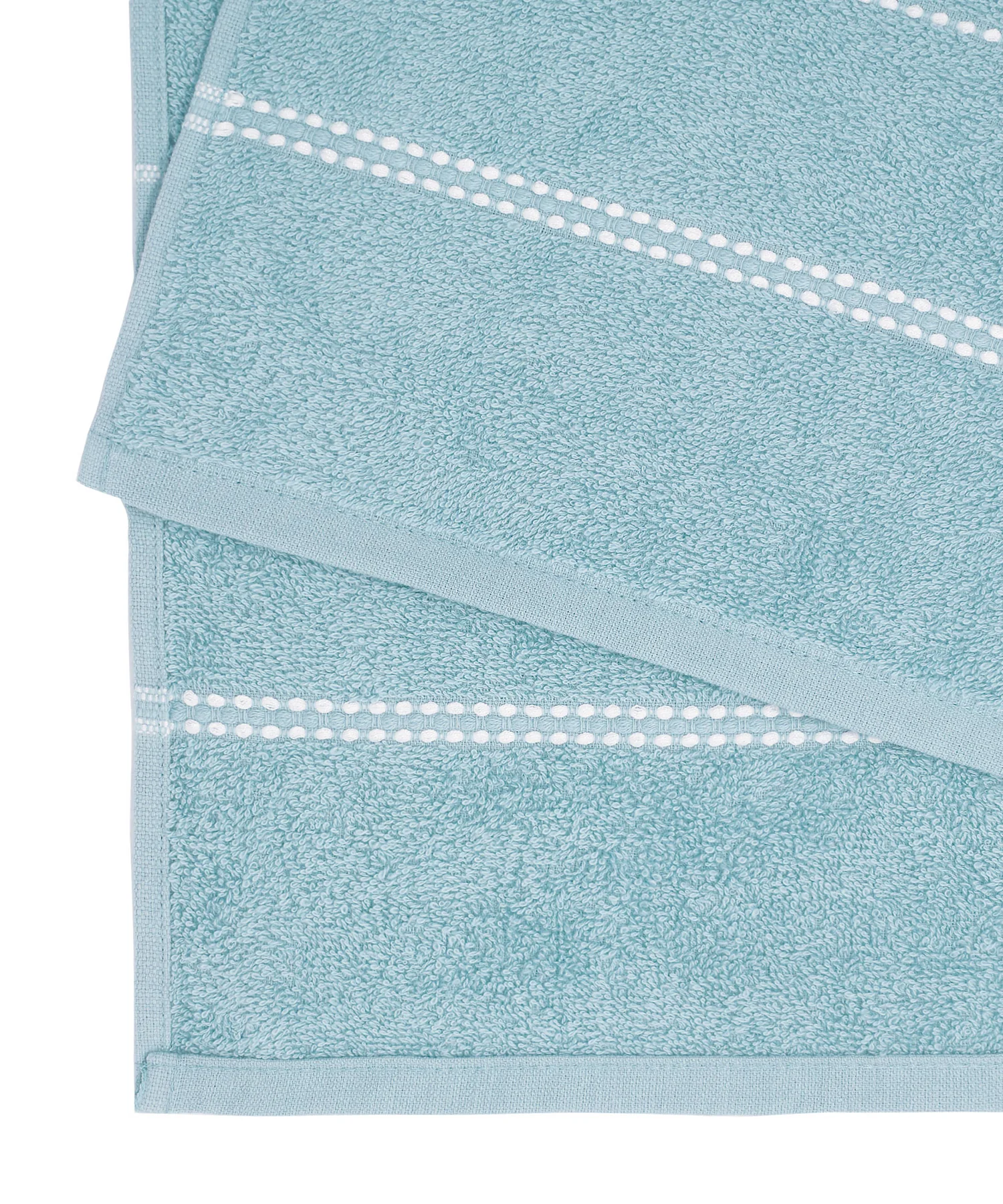 Dusk & Dawn Winter Teal 2 Hand Towel, 400 GSM, Cotton Rich, Weft Insert Solid Towel, Blue - Image 6