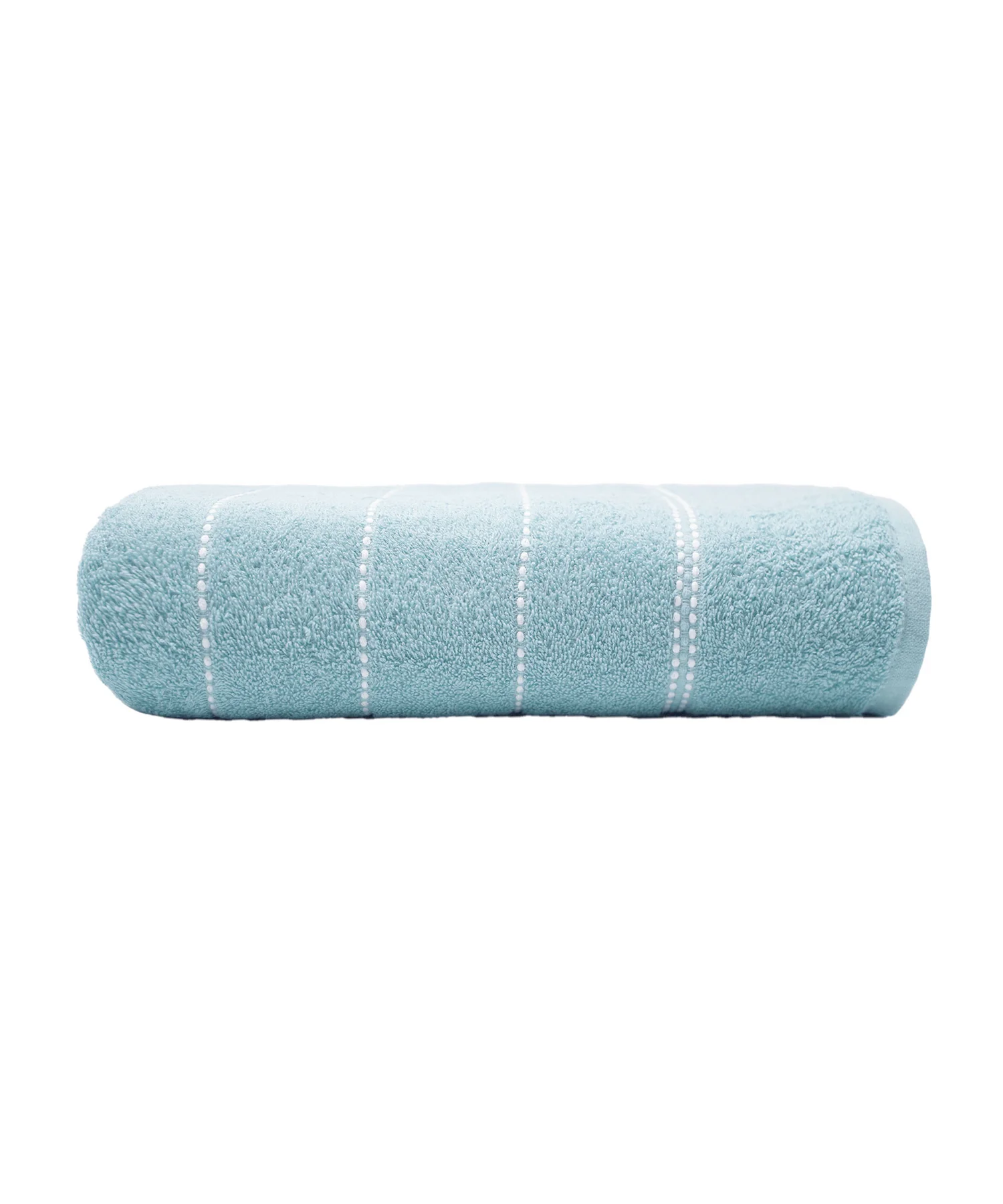 Dusk & Dawn Winter Teal Bath Towel, 400 GSM, Cotton Rich, Weft Insert Solid Towel, Blue - Image 2