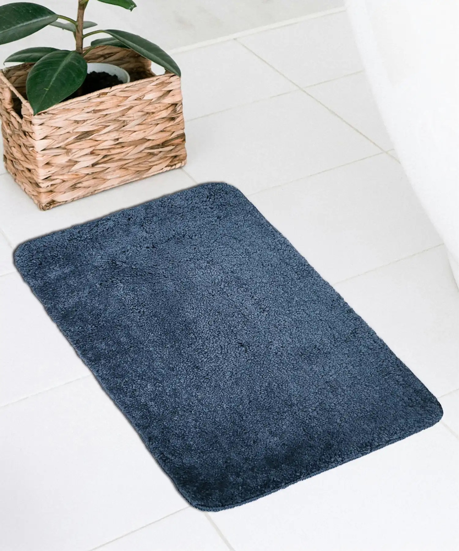Everyday Bathmat, Elegant Blue|2000 GSM|Anti Skid - Image 3