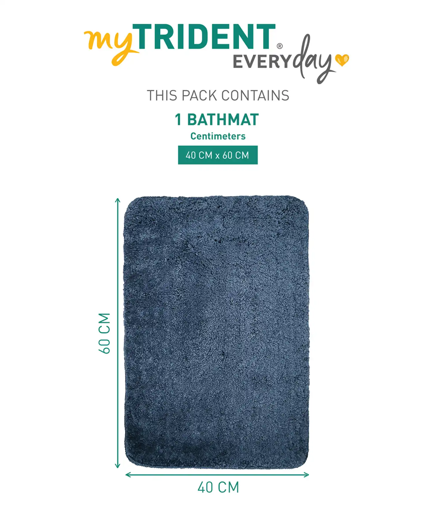 Everyday Bathmat, Elegant Blue|2000 GSM|Anti Skid - Image 8