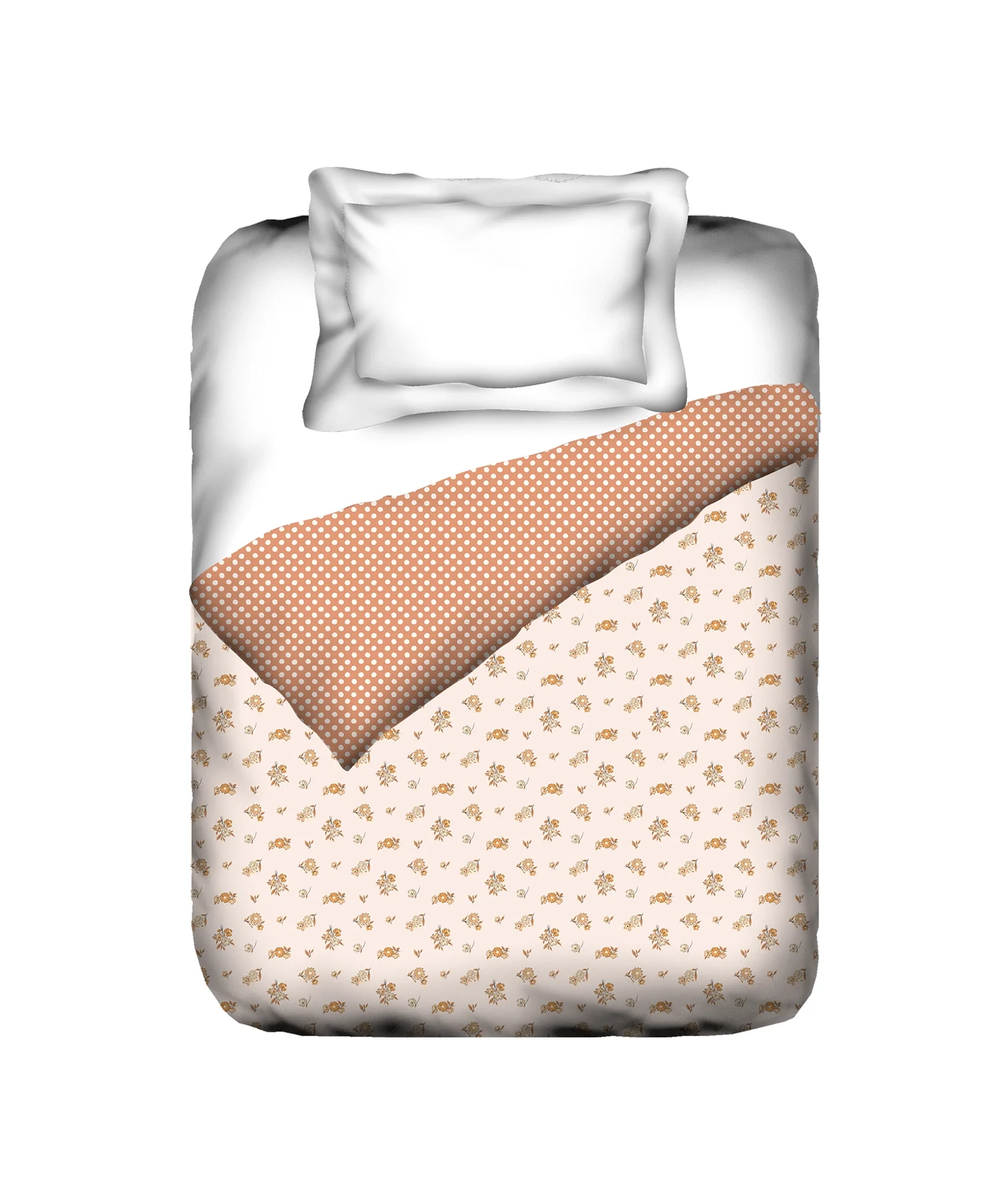 Everyday Single Dohar, Little Bloom|95 GSM Micro Polyester|Reversible - Image 4