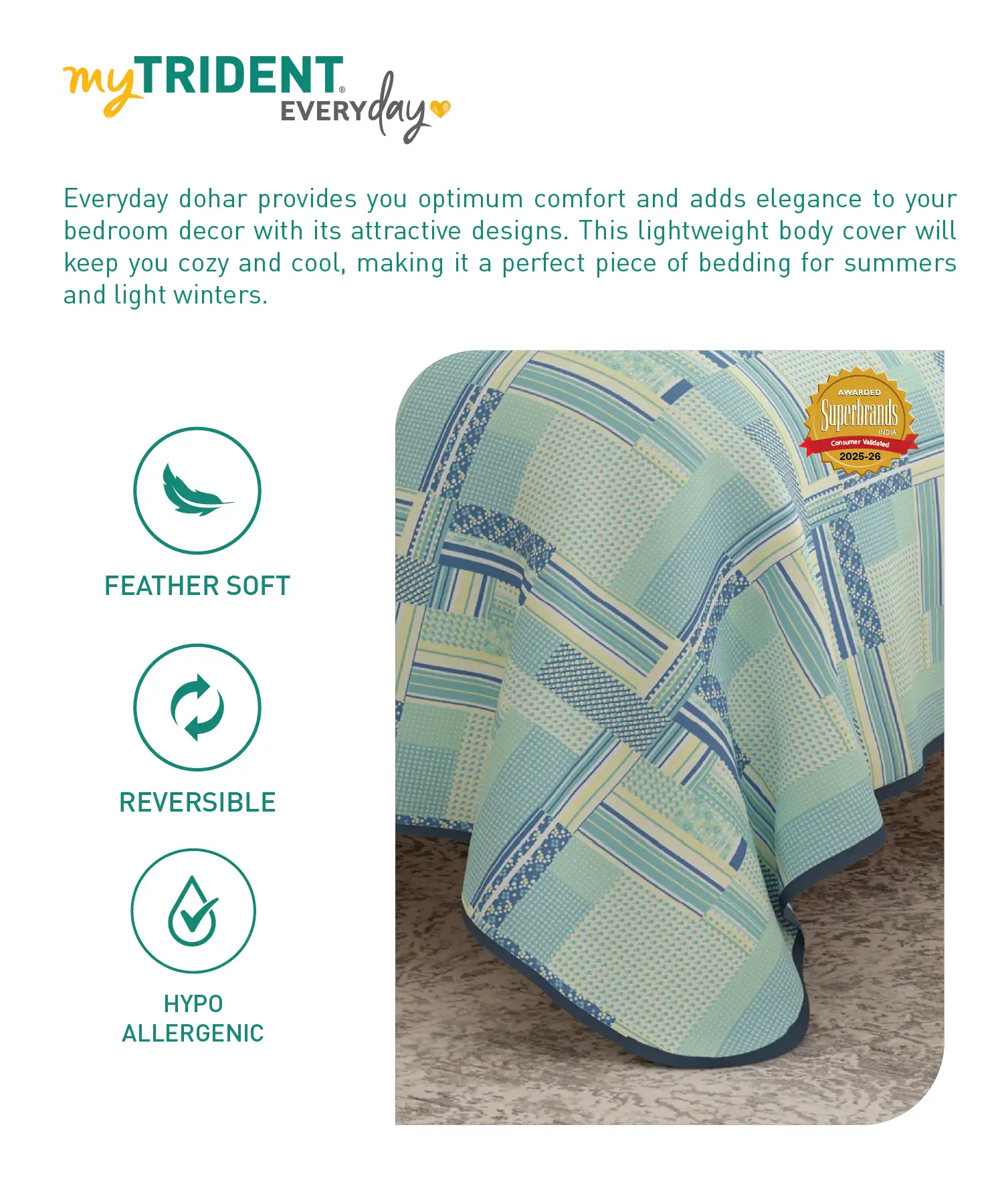 Everyday Single Dohar, Mazikien|95 GSM Micro Polyester|Reversible - Image 5