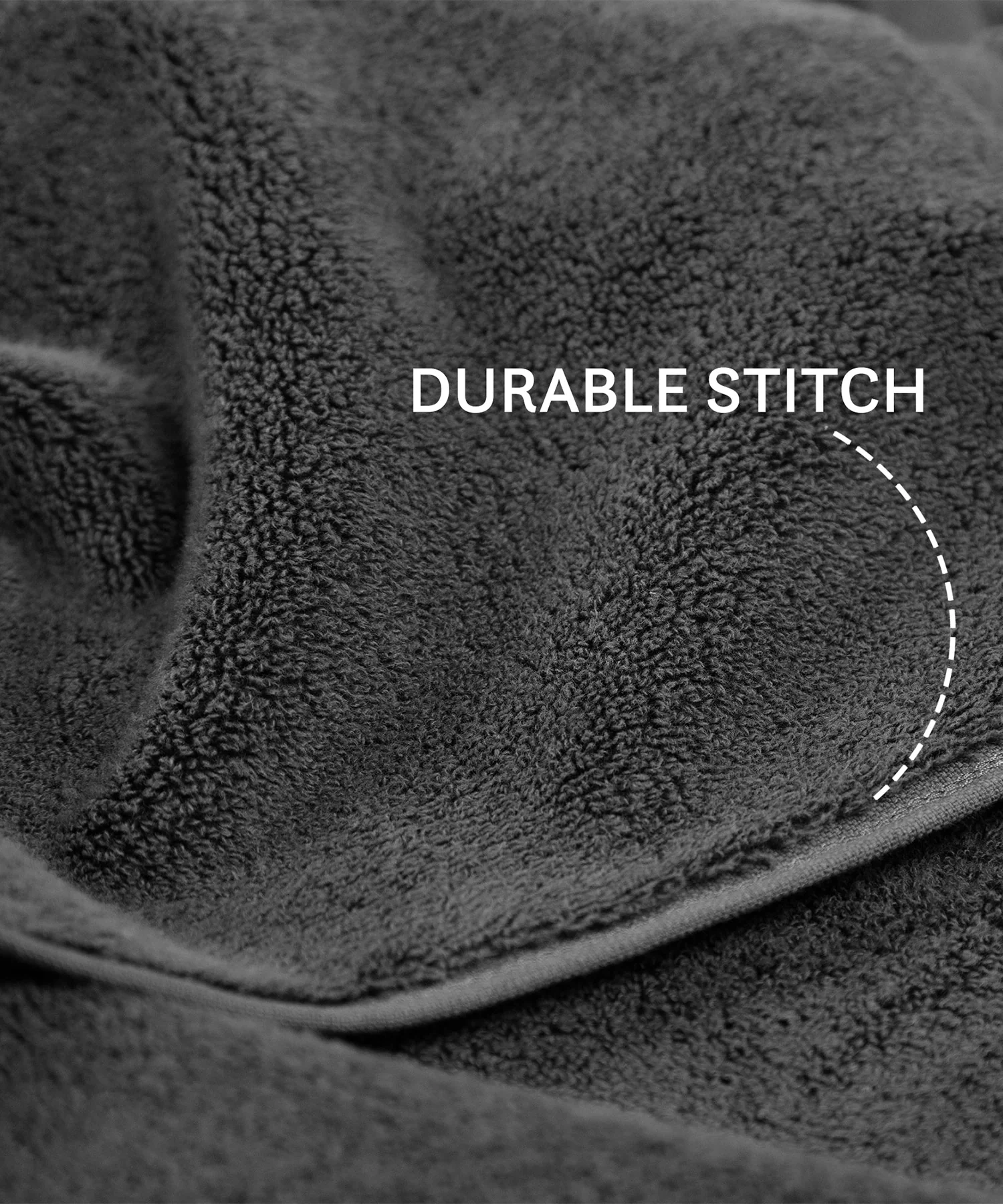 Luxury 4 PC Hand Towel Set, Charcoal|625 GSM Cotton|Anti Microbial - Image 6