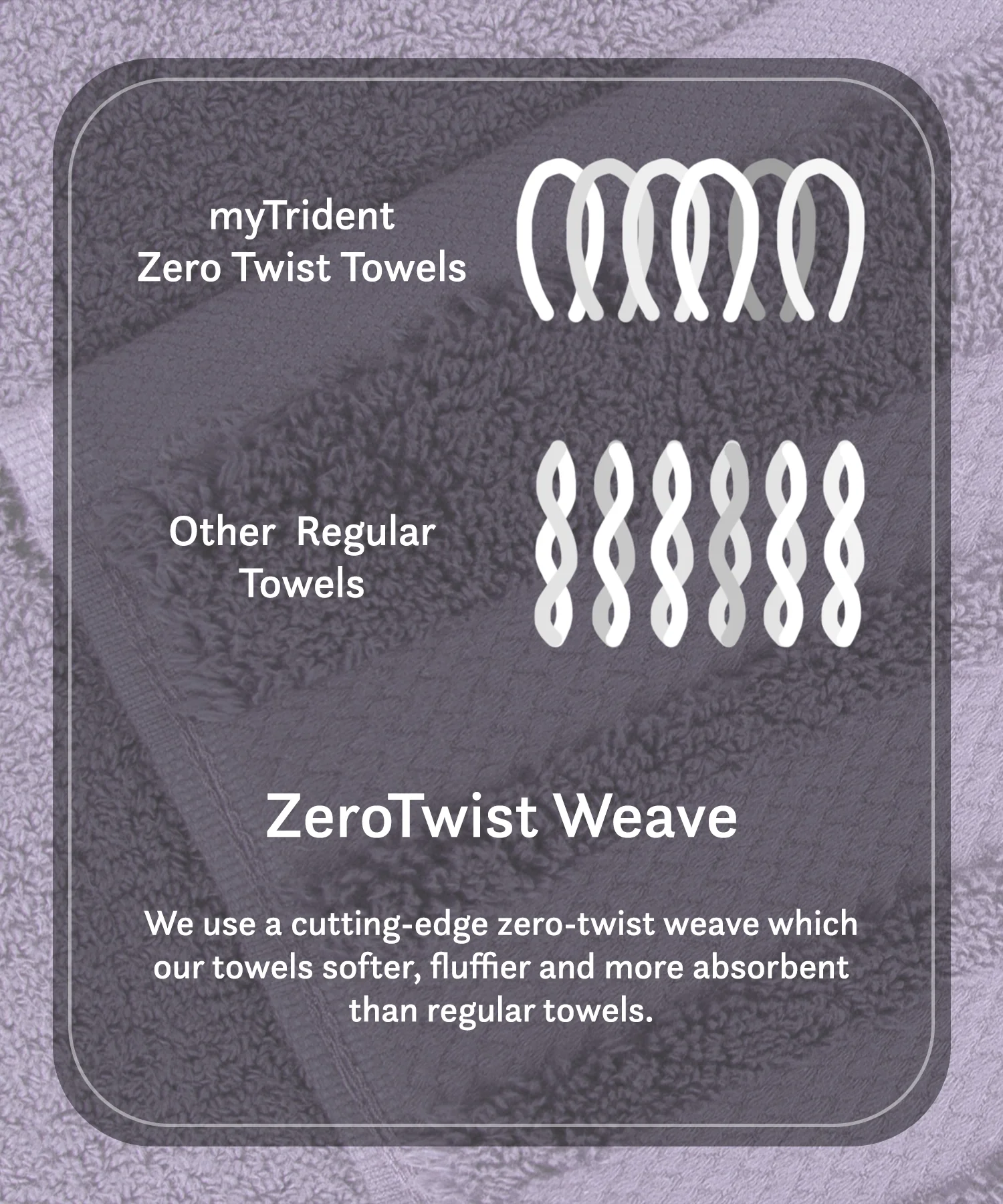 Luxury 4 PC Hand Towel Set, Purple|625 GSM Cotton|Anti Microbial - Image 8
