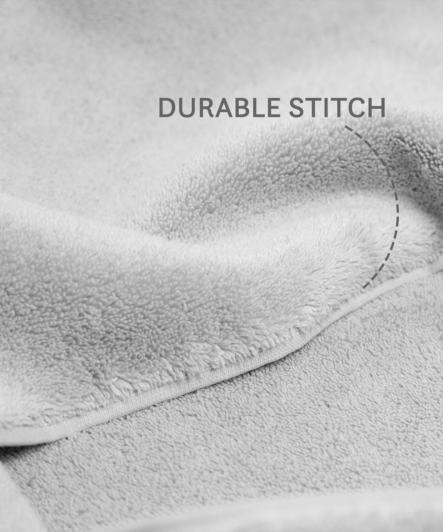 Luxury 6 PC Face Towel Set, Grey|625 GSM Cotton|Anti Microbial - Image 6
