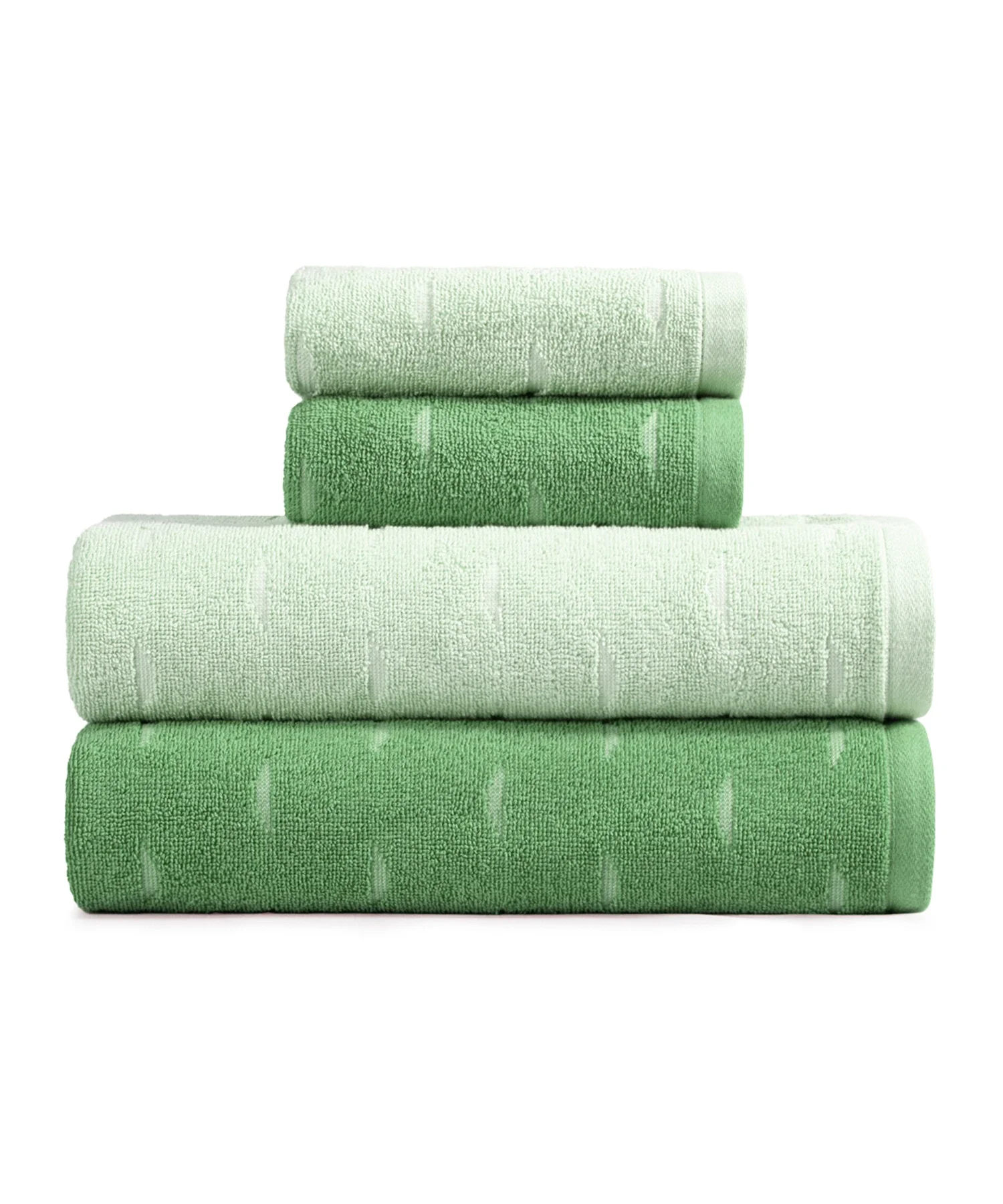Fragrance 4Pc Towel Set, Green Apple| 500 GSM Cotton - Image 6